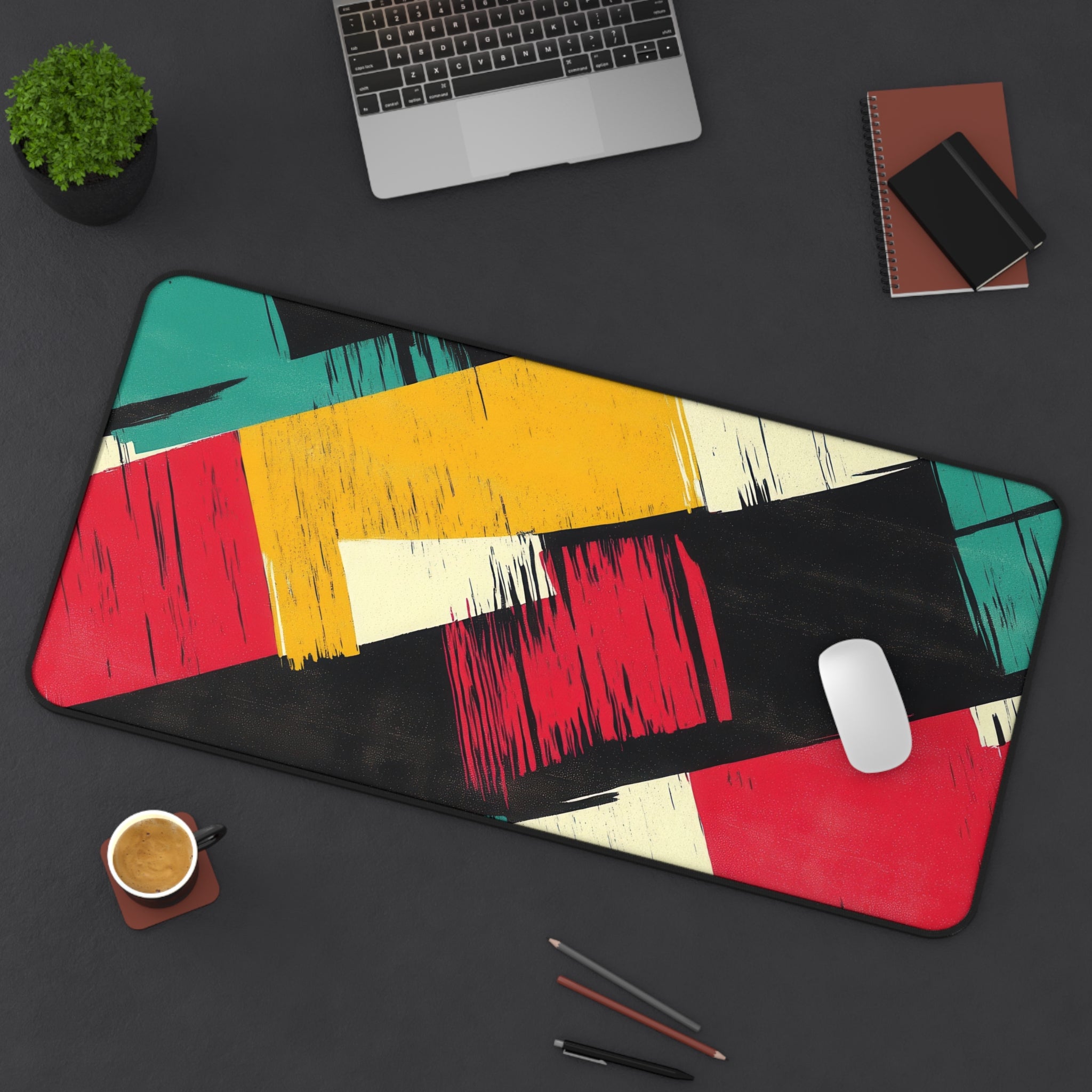 retro-vintage-vibrant-multicolor-desk-pad-abstract-mouse-pad-colorful-desk-mat-abstract-artisan-desk-mat-bright-mousepad