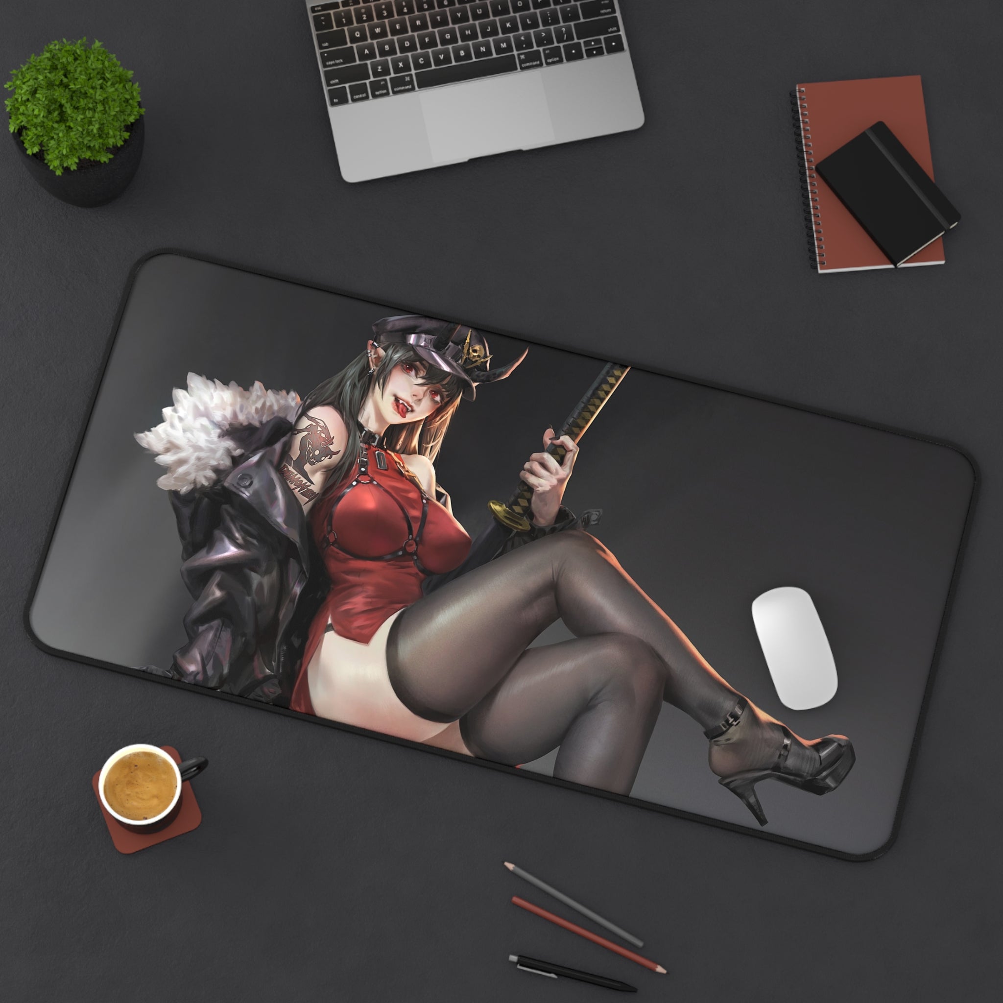 fantasy-samurai-anime-girl-mouse-pad-japanese-katana-samurai-warrior-desk-mat-japanese-anime-samurai-girl-desk-pad
