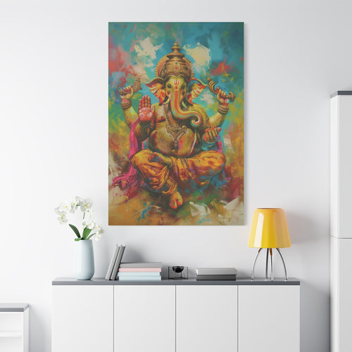 colorful-ganesha-canvas-print-wall-art-decor-spiritual-home-decor-lord-ganesha-deity-art-hindu-god-painting-ethnic-wall-hangi