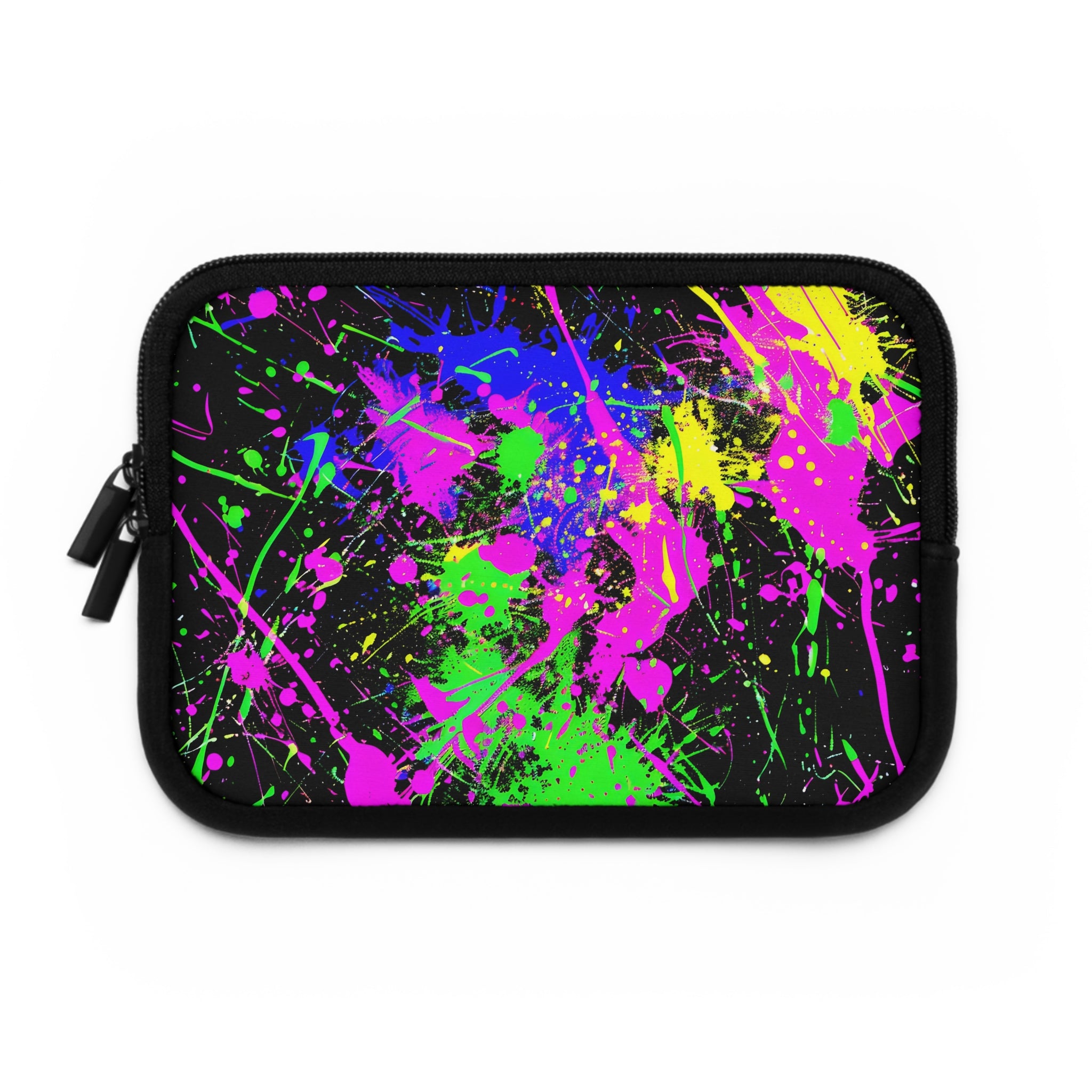 neon-abstract-paint-splatter-laptop-sleeve-green-macbook-air-sleeve-unique-tech-accessories-colorful-laptop-case-computer-cov