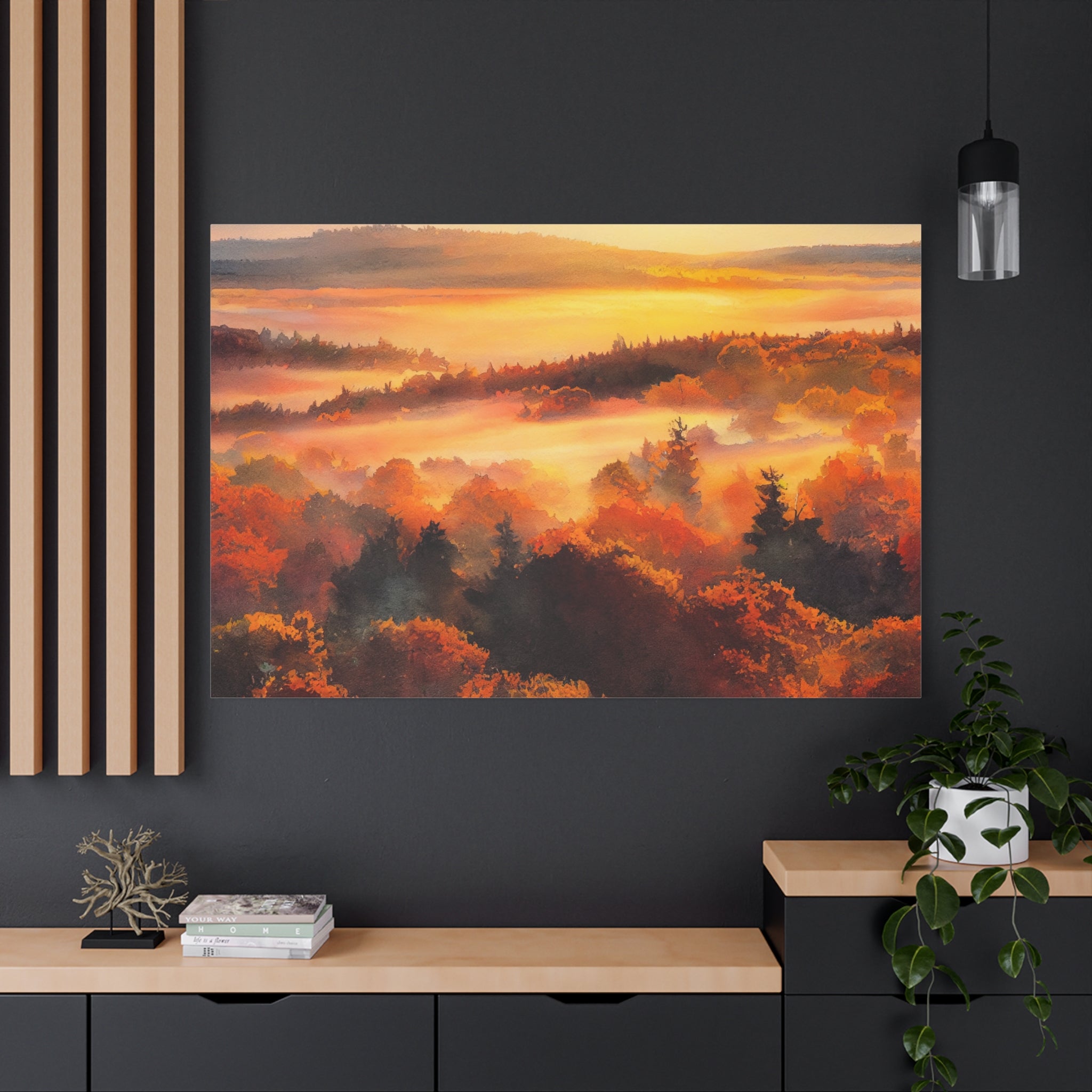 watercolor-fall-canvas-wall-art-fall-sunset-tree-print-stretched-matte-canvas-home-decor-autumn-decor-gift-for-nature-lovers