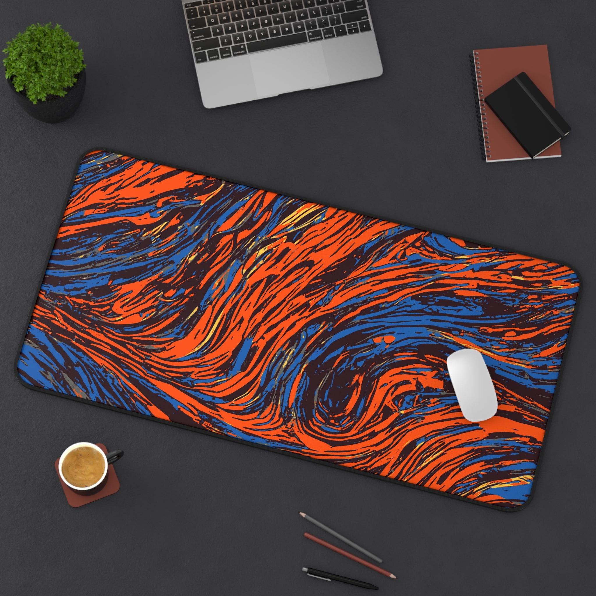retro-wave-abstract-art-mouse-pad-vintage-wind-desk-mat-colorful-retro-desk-pad-modern-minimalist-mousepad-orange-blue