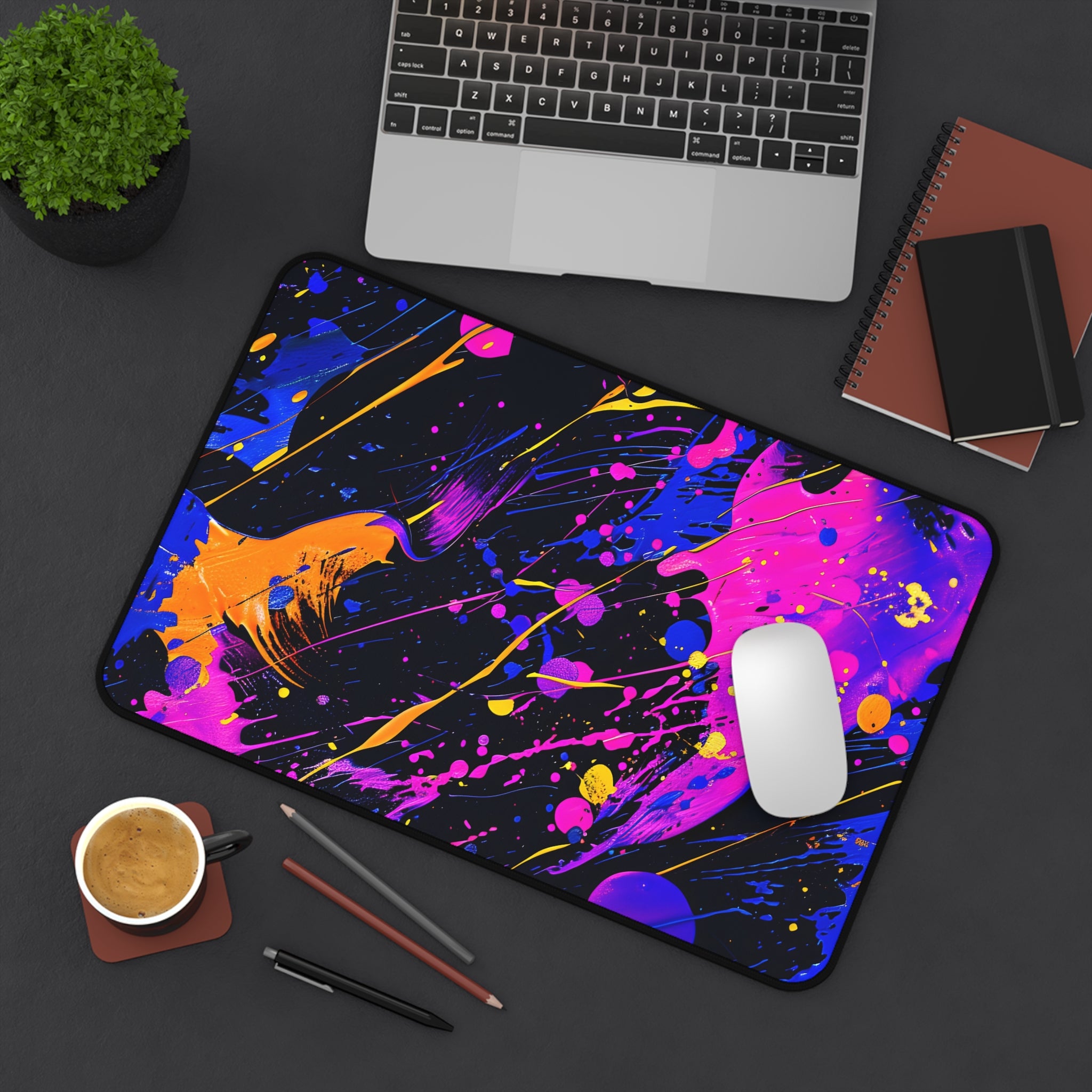 neon-abstract-paint-splatter-desk-mat-navy-pink-large-gaming-mouse-pad-colorful-work-from-home-desk-accessory-desk-blotter-1