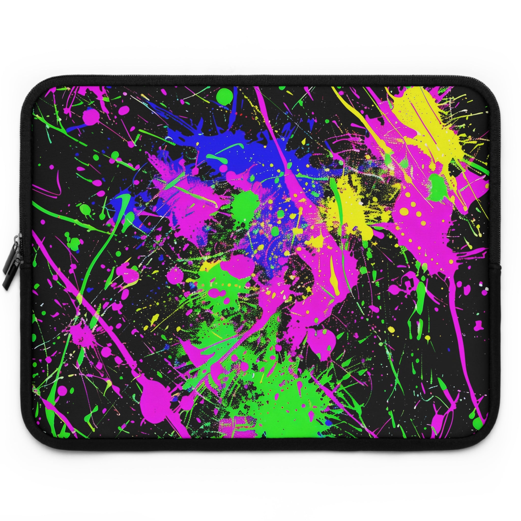neon-abstract-paint-splatter-laptop-sleeve-green-macbook-air-sleeve-unique-tech-accessories-colorful-laptop-case-computer-cov