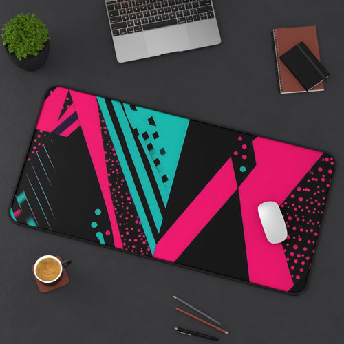 abstract-synthwave-neon-gaming-mouse-pad-for-retro-desk-decor-desk-pad-with-synthwave-design-geometric-desk-mat