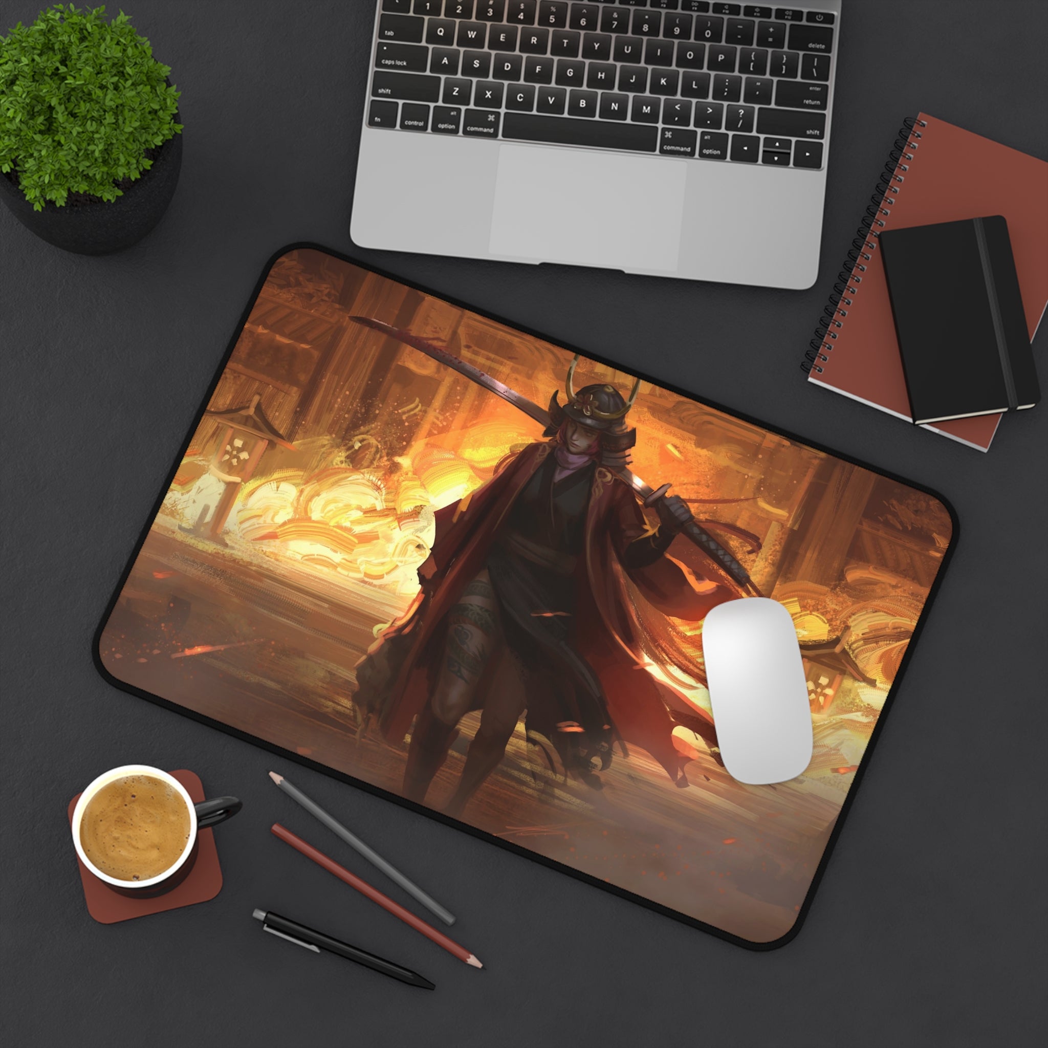 anime-samurai-girl-warrior-mouse-pad-japanese-katana-samurai-warrior-desk-mat-japanese-anime-girl-samurai-desk-pad