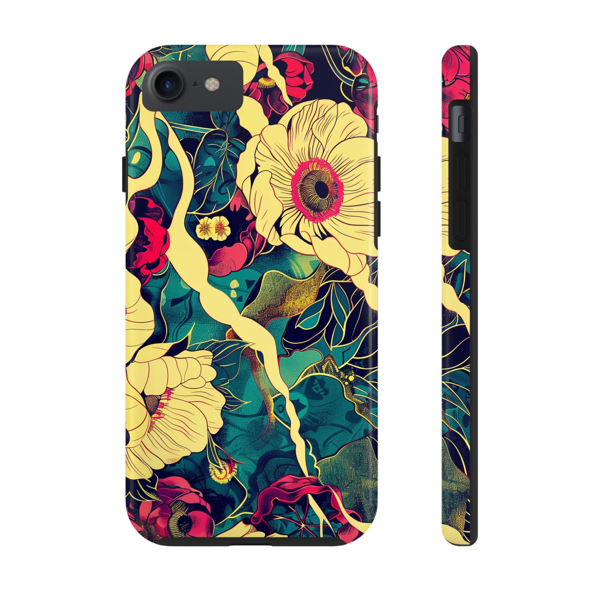 iphone-tough-case-retro-japanese-flowers-floral-phone-cover-vintage-japanese-style-protective-phone-case-asian-floral-design-