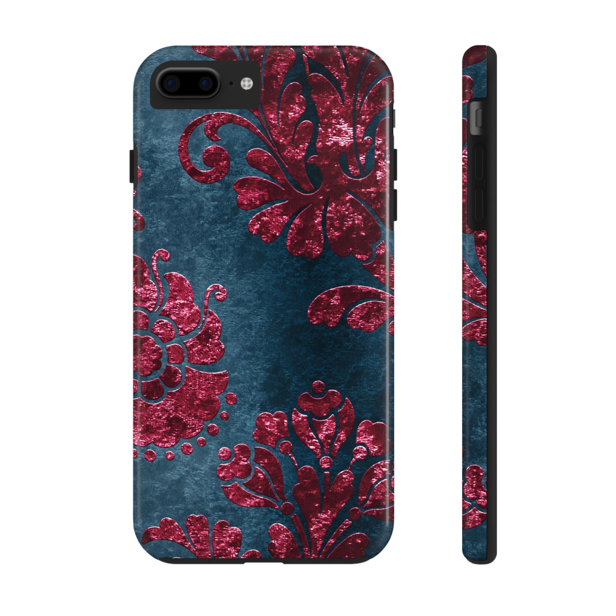 embossed-burgundy-velvet-tough-iphone-case-protective-iphone-cover-heavy-duty-iphone-case-rugged-phone-case-durable-smartphon