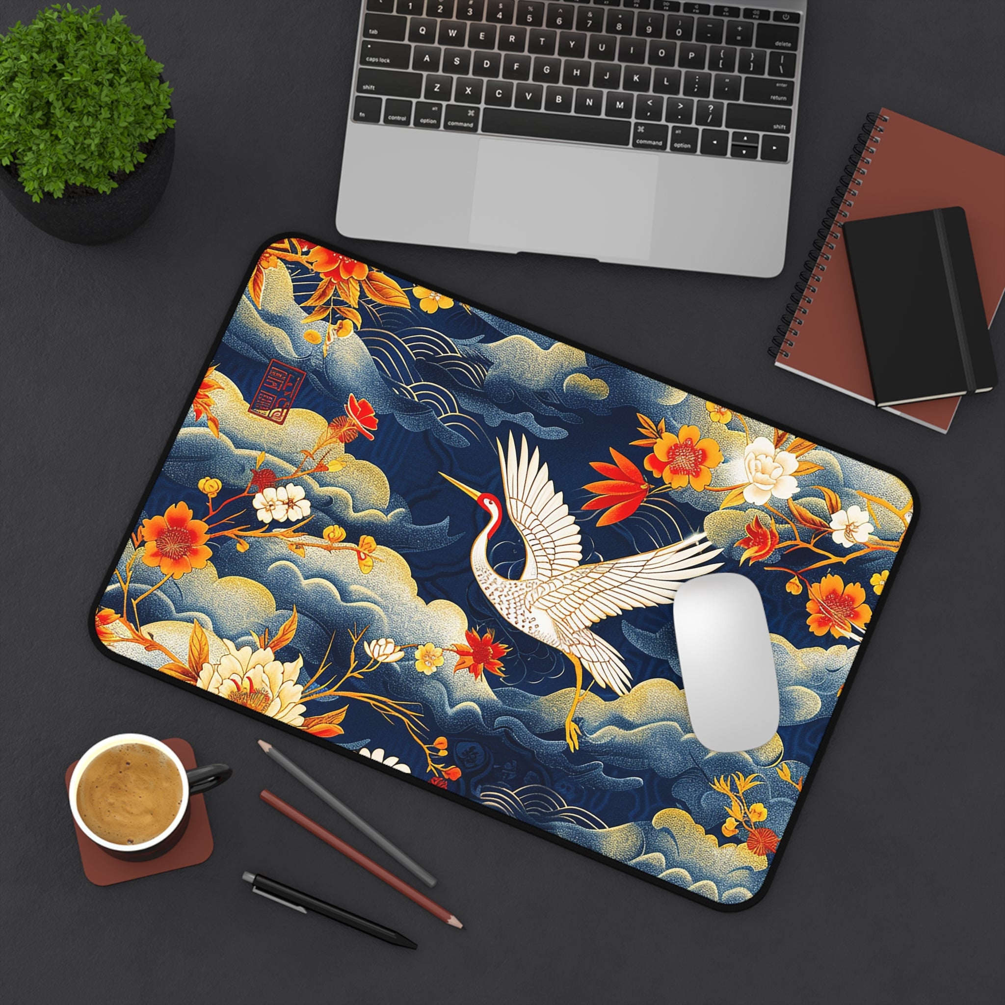 japanese-cranes-art-desk-mat-mousepad-desk-pad-for-home-office-retro-asian-crane-design-gift-for-bird-lovers-office-decor-wor