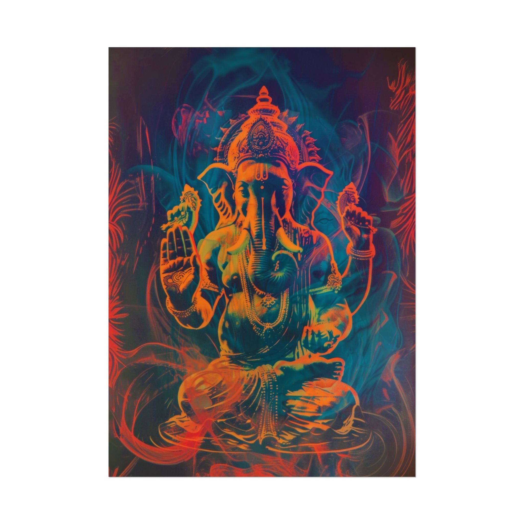 colorful-ganesha-poster-print-wall-art-decor-spiritual-home-decor-lord-ganesha-deity-art-hindu-god-painting-ethnic-wall-hangi