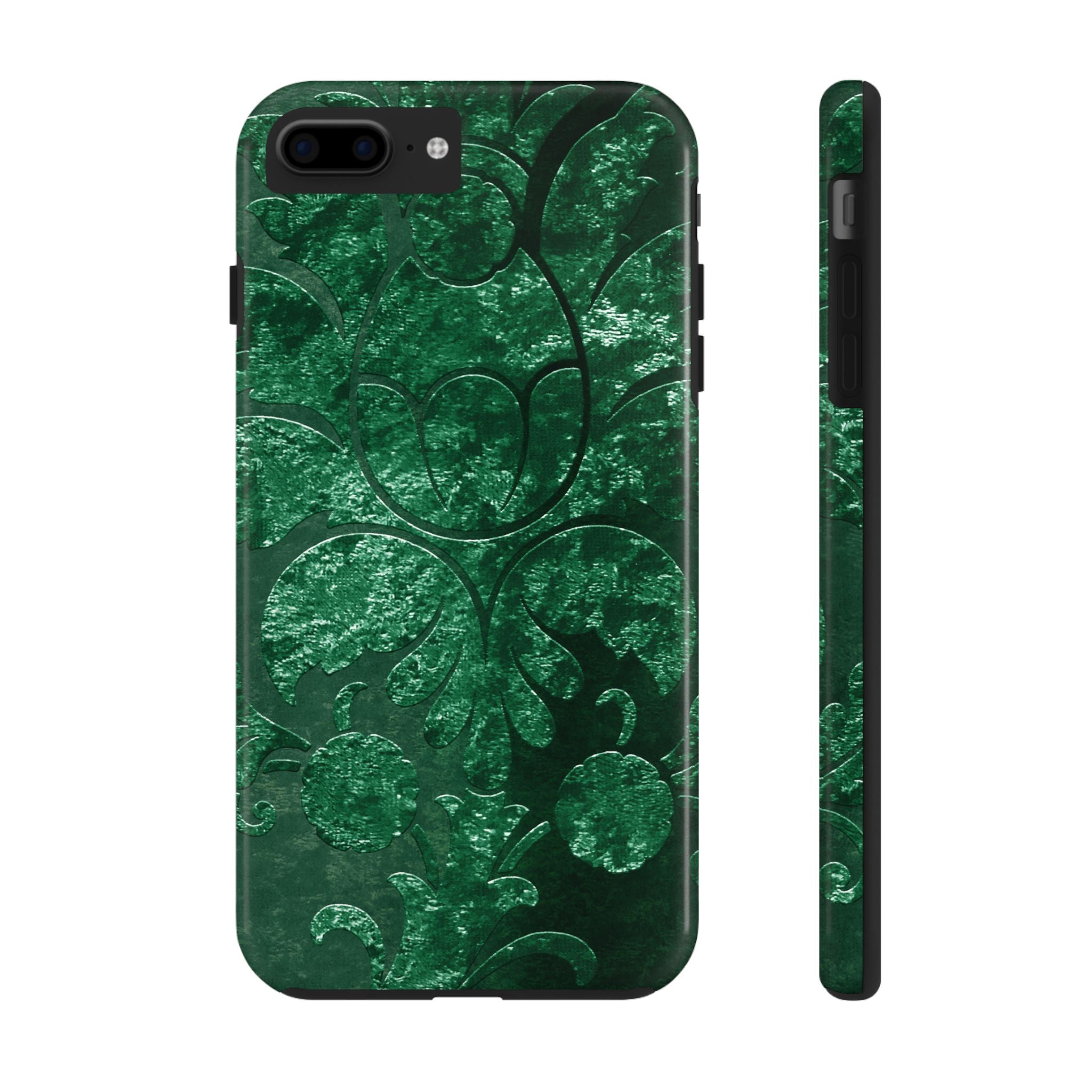 embossed-emerald-velvet-tough-iphone-case-protective-iphone-cover-heavy-duty-iphone-case-rugged-phone-case-durable-smartphone
