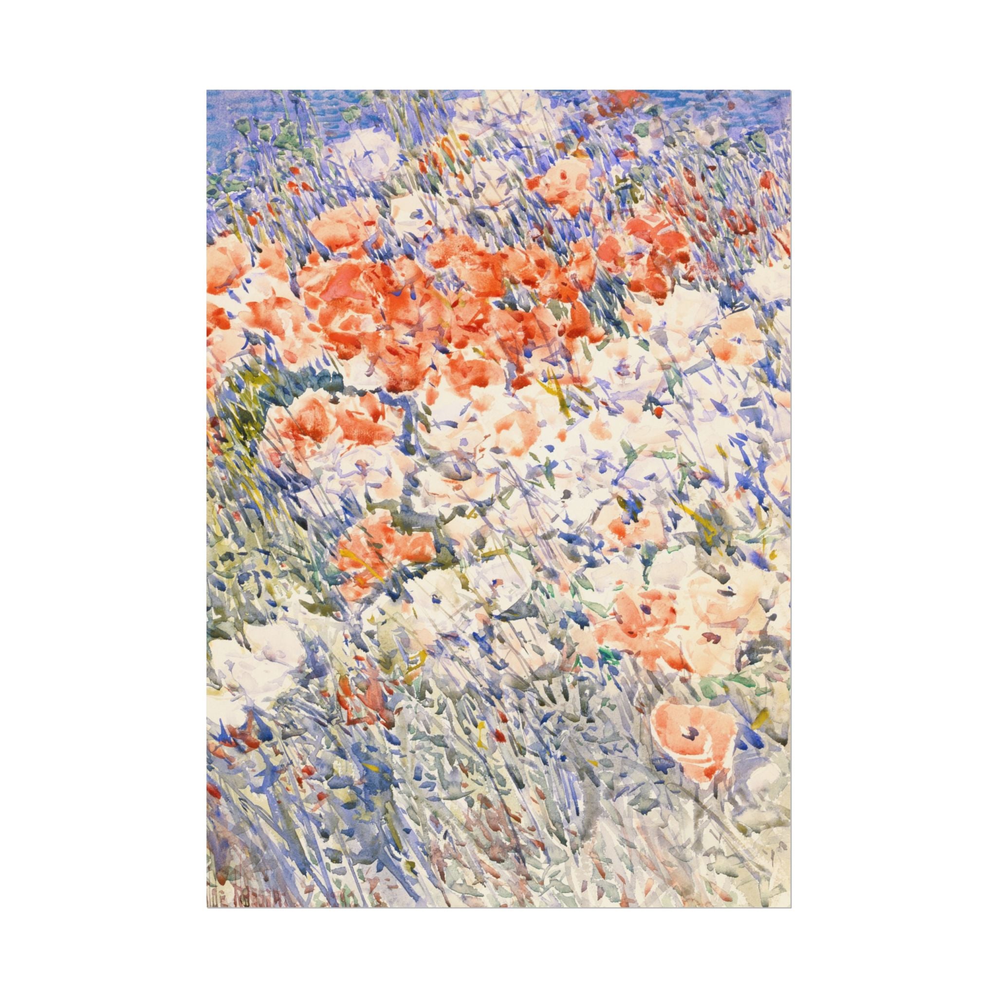 watercolor-floral-art-poster-print-the-island-garden-by-childe-hassam-rolled-posters-wall-art-home-decor-gift-for-art-lovers