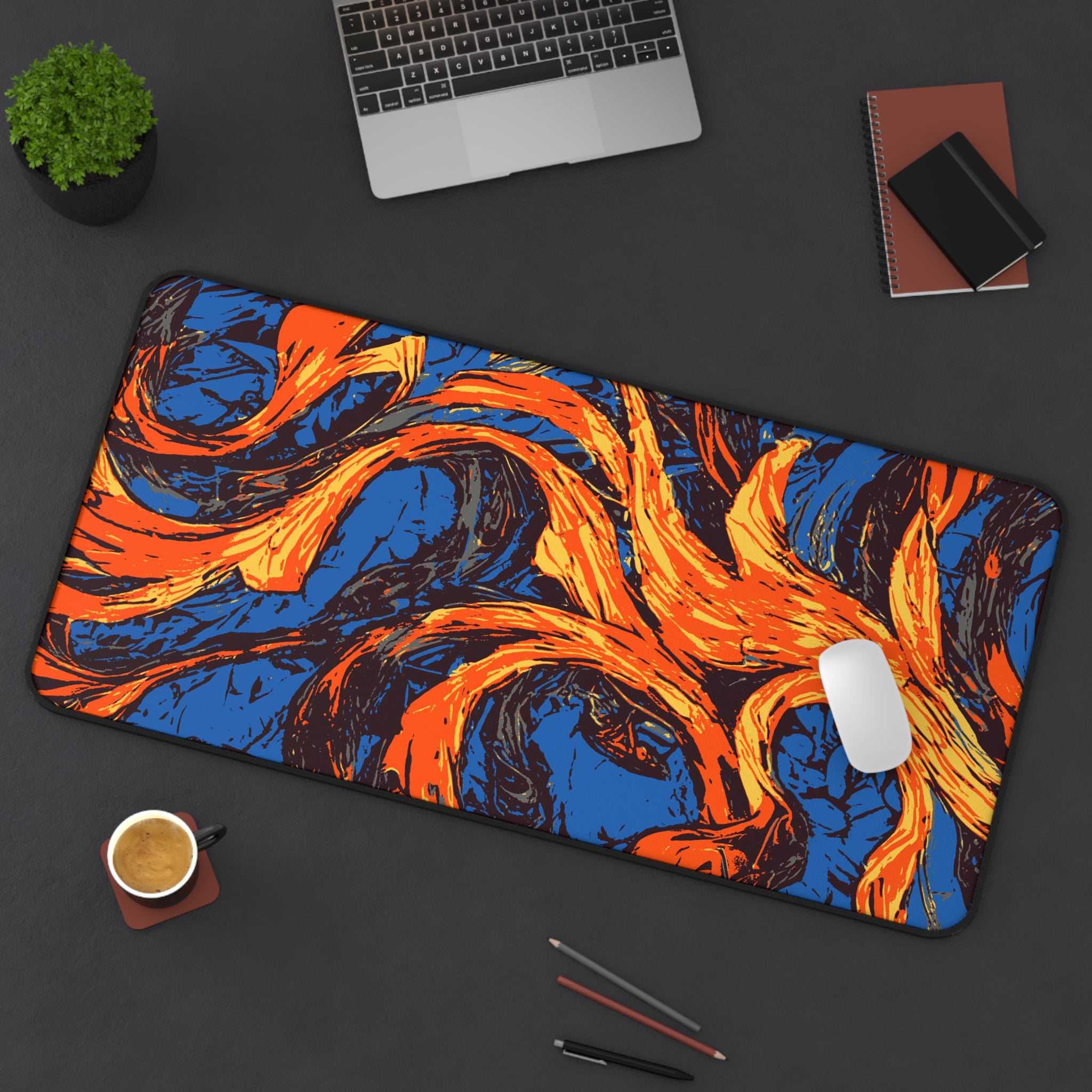 retro-wave-abstract-art-mouse-pad-vintage-roots-desk-mat-colorful-retro-desk-pad-modern-minimalist-mousepad-orange-blue
