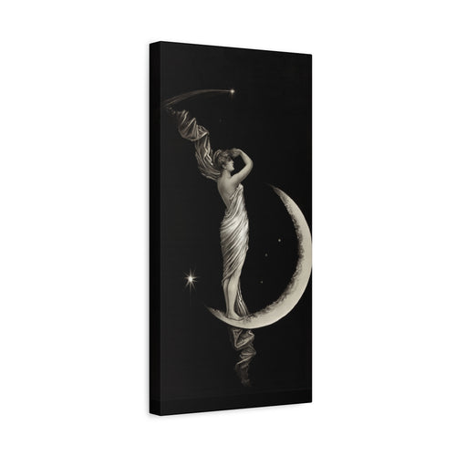 canvas-print-the-universal-favorite-1889-by-geo-h-walker-black-and-white-retro-art-moon-decor-comet-art-matte-canvas