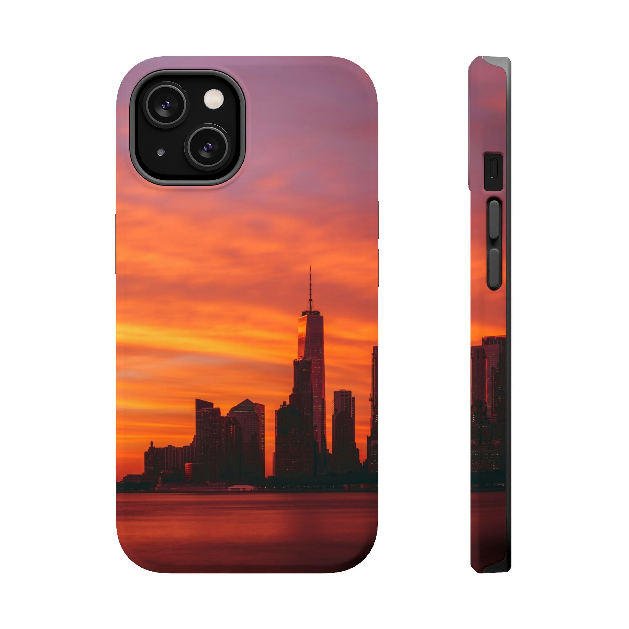 sunset-nyc-cityscape-magnetic-tough-case-durable-phone-protector-new-york-tough-case-gift-for-photographers-urban-aesthetic