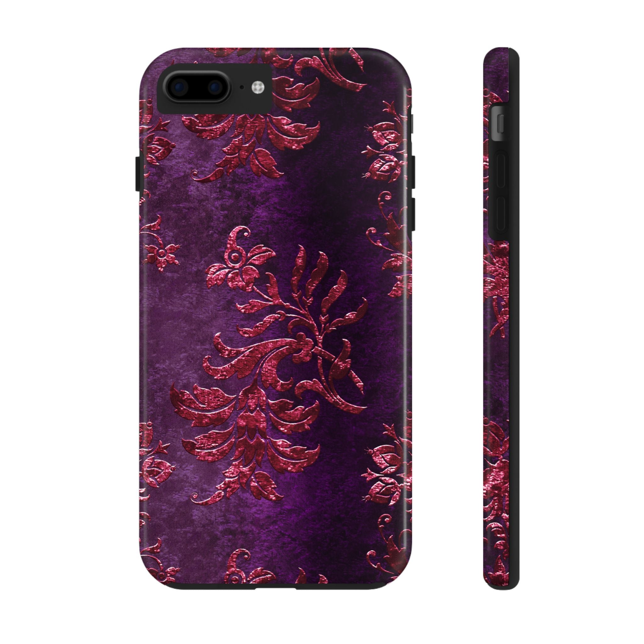 embossed-burgundy-velvet-tough-iphone-case-protective-iphone-cover-heavy-duty-iphone-case-rugged-phone-case-durable-smartphon