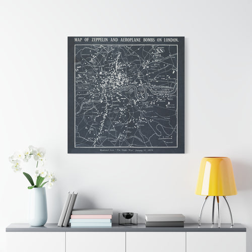 canvas-print-world-war-i-london-map-herbert-green-zeppelin-and-airplane-bombs-wall-art-decor-london-ww1