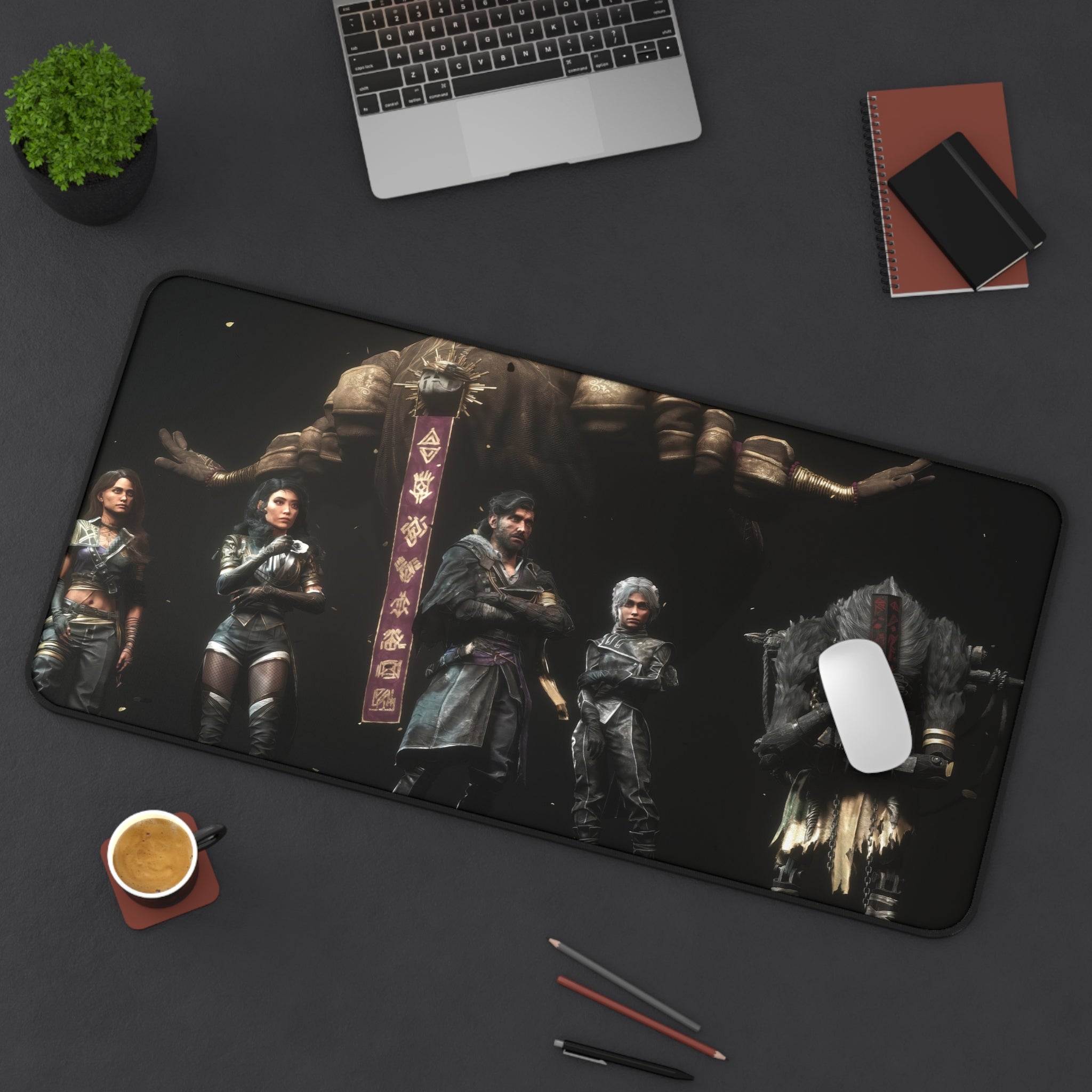 Clair Obscur Expedition 33 Characters Gaming Mouse Pad - XL Desk Mat - Gustave Art - Extended Desk Pad - Fantasy RPG Gamer Setup