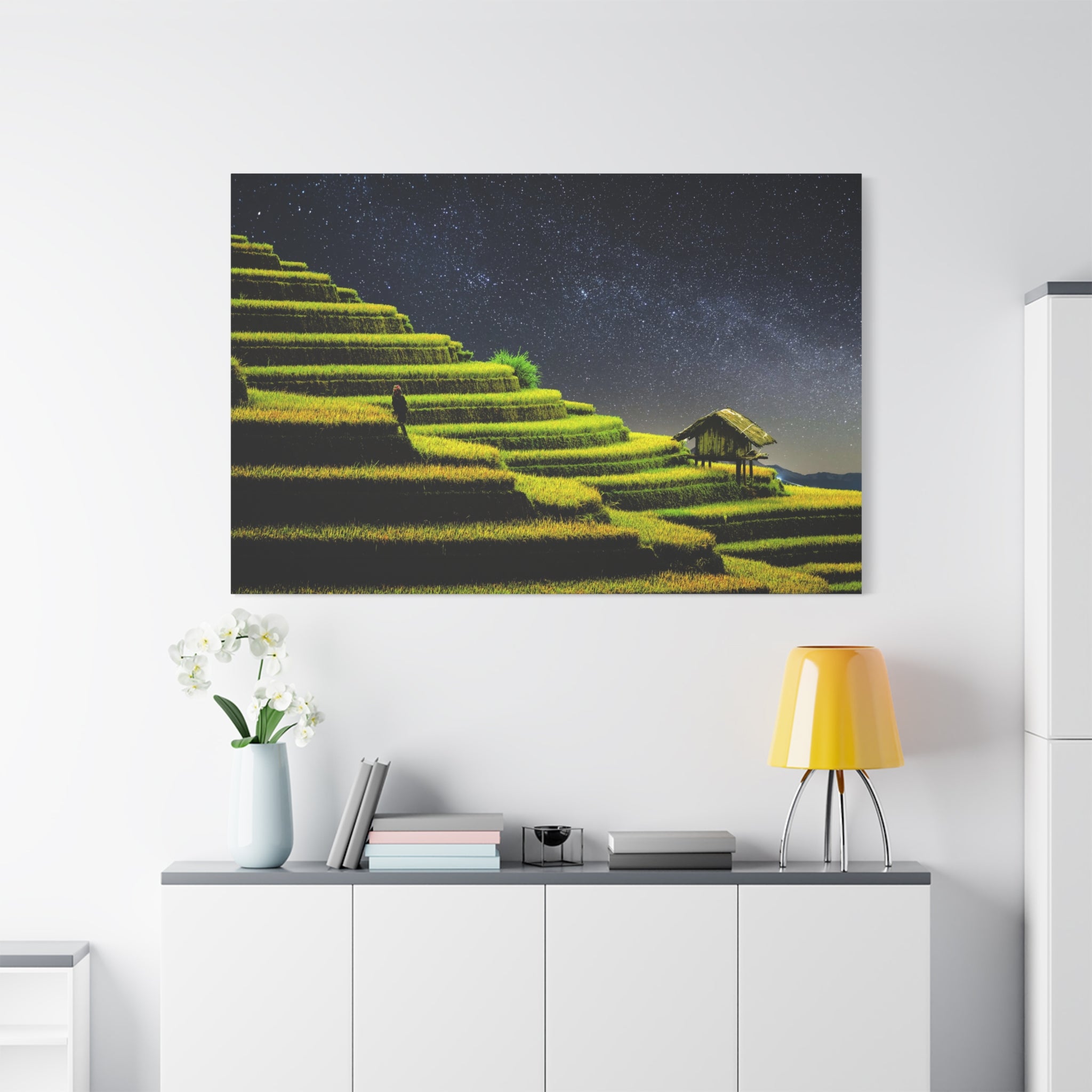 canvas-print-rice-terraces-farming-night-sky-scenery-matte-canvas-stretched-wall-art-home-decor-nature-lover-gift-landscape-a