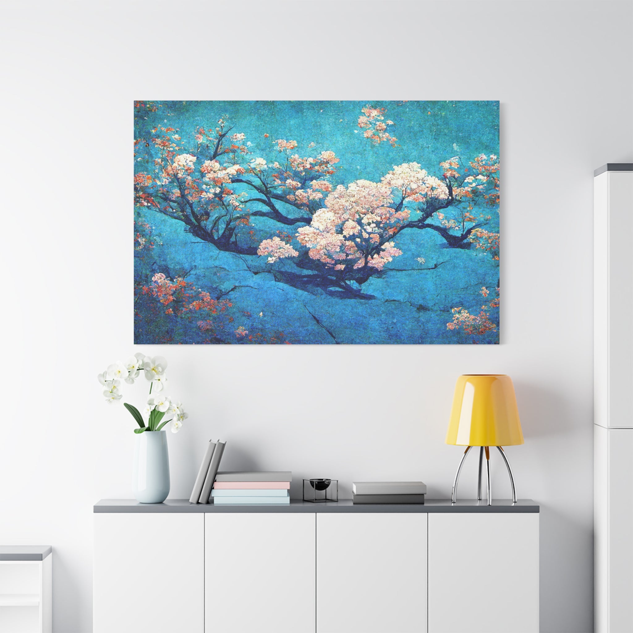 canvas-wall-art-cherry-blossom-spring-floral-japanese-bloom-matte-stretched-print-beautiful-home-decor-gift-for-nature-lovers