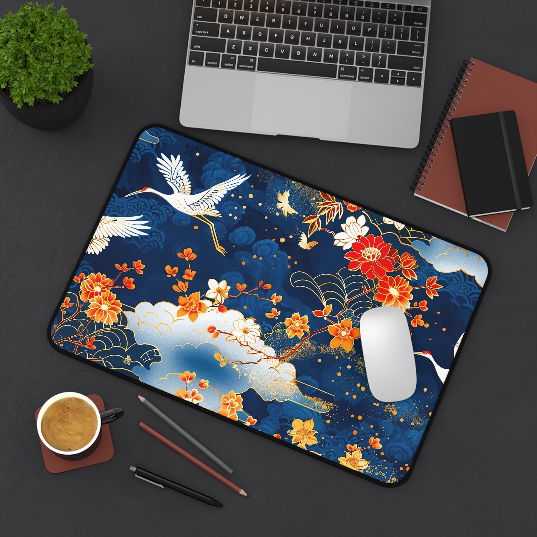 japanese-cranes-art-desk-mat-mousepad-floral-desk-pad-for-home-office-asian-crane-design-gift-for-bird-lovers-office-decor-wo