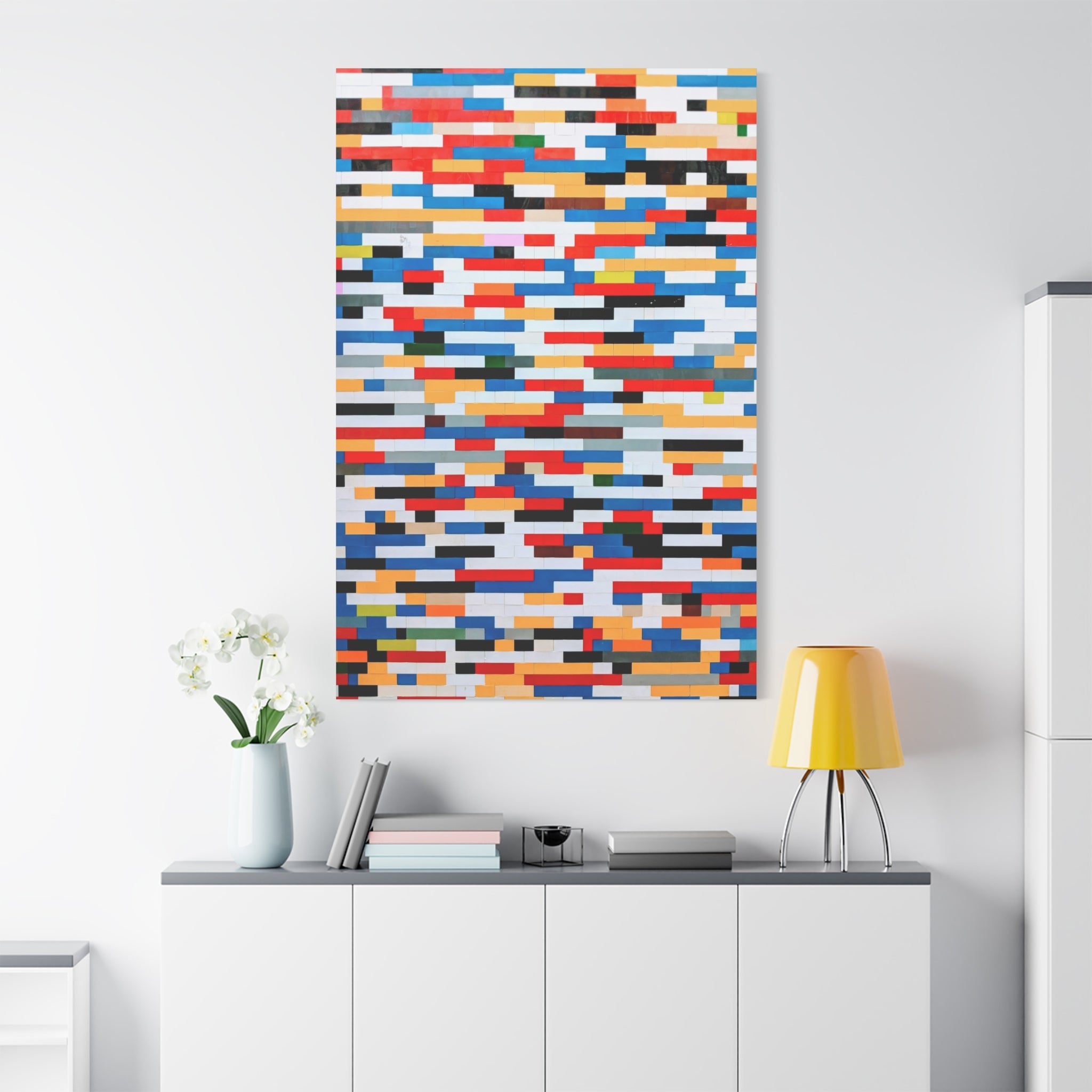 canvas-print-colorful-geometric-wall-art-matte-canvas-stretched-navy-blue-home-decor-office-decor-abstract-art-modern-art-uni
