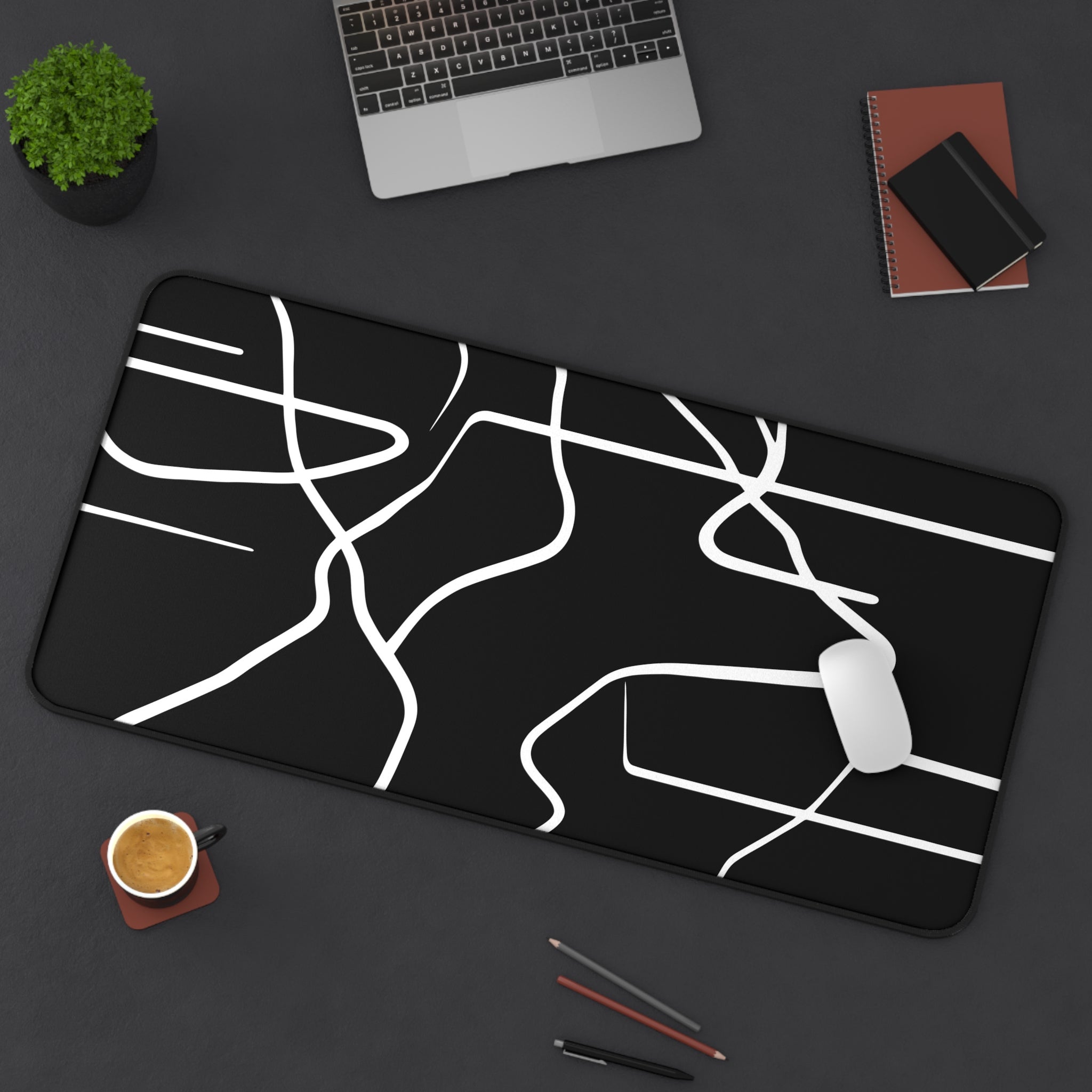 abstract-lines-monochrome-mouse-pad-abstract-art-desk-mat-sleek-black-and-white-desk-pad-modern-minimalist-mouse-pad