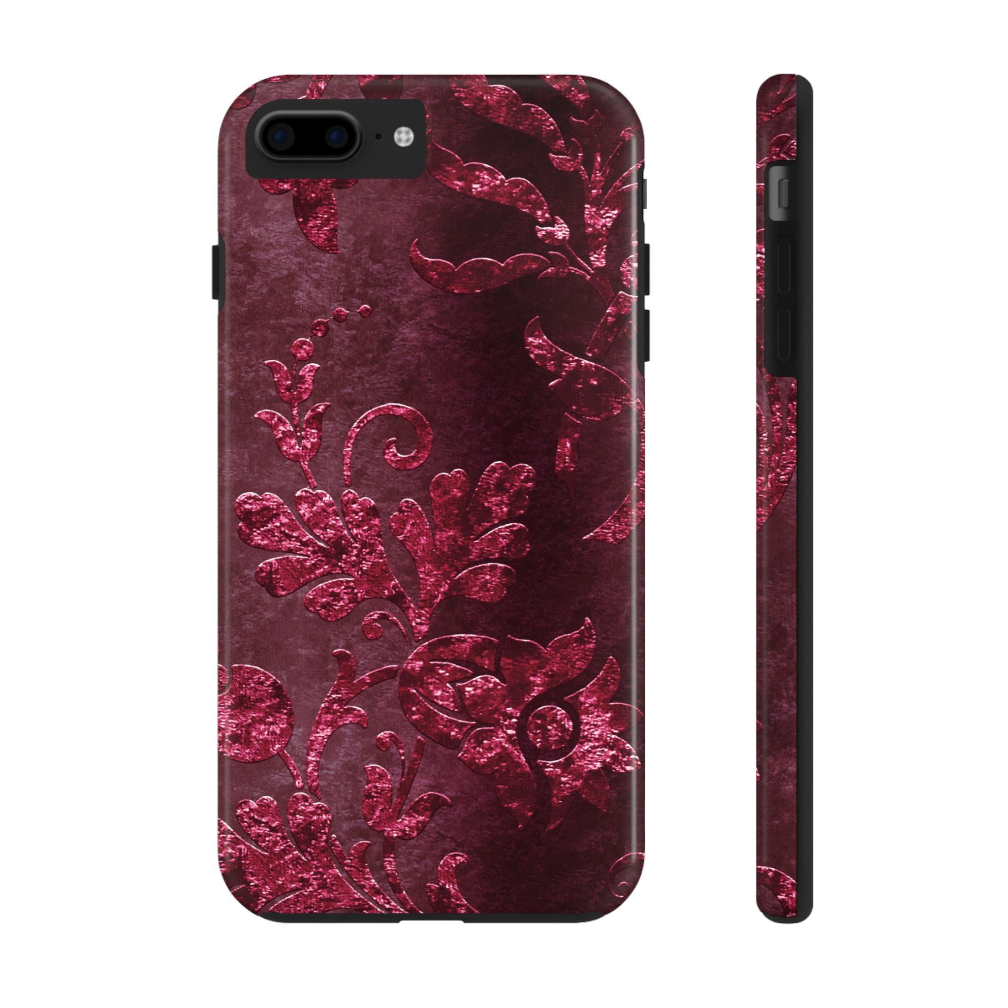 embossed-burgundy-velvet-tough-iphone-case-protective-iphone-cover-heavy-duty-iphone-case-rugged-phone-case-durable-smartphon
