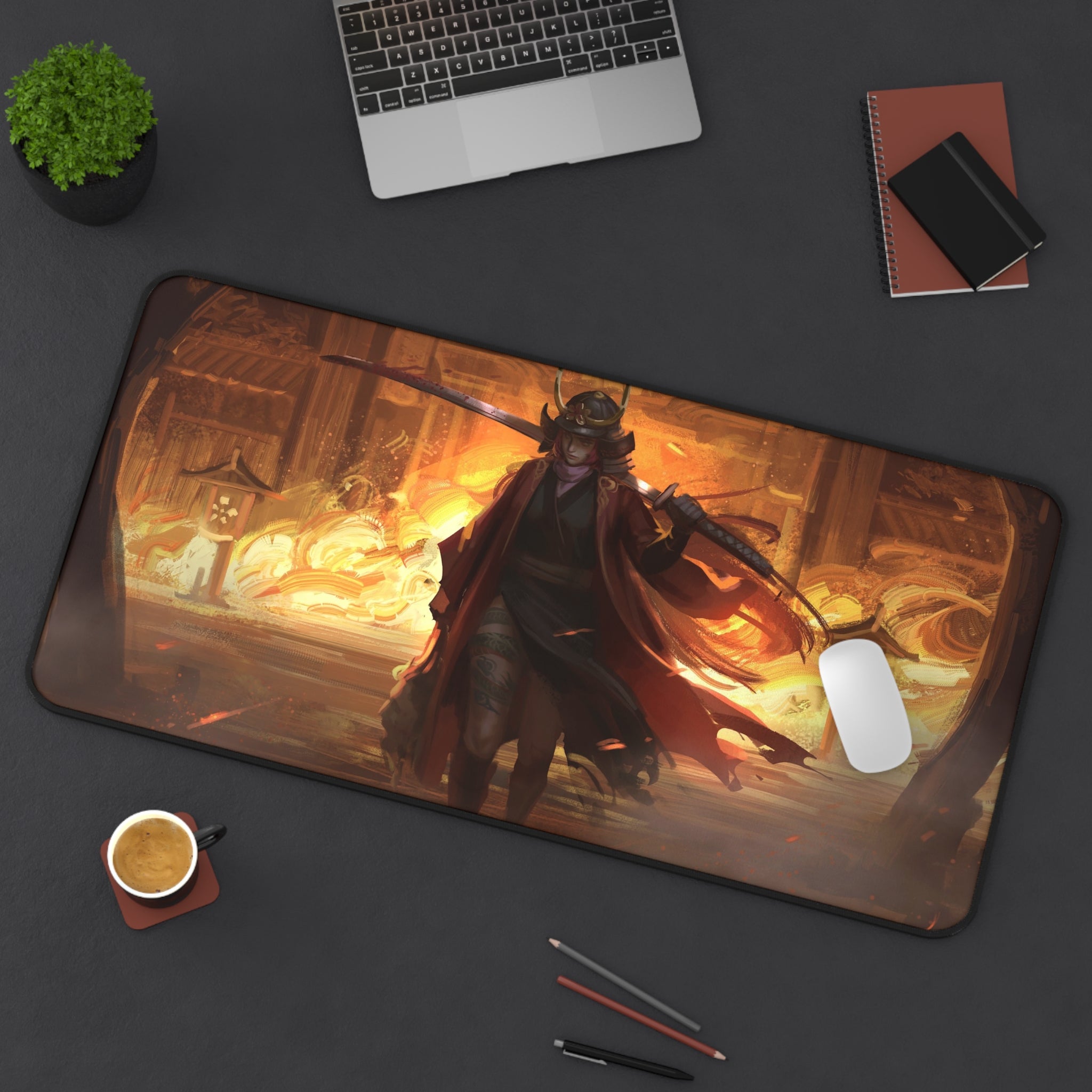 anime-samurai-girl-warrior-mouse-pad-japanese-katana-samurai-warrior-desk-mat-japanese-anime-girl-samurai-desk-pad