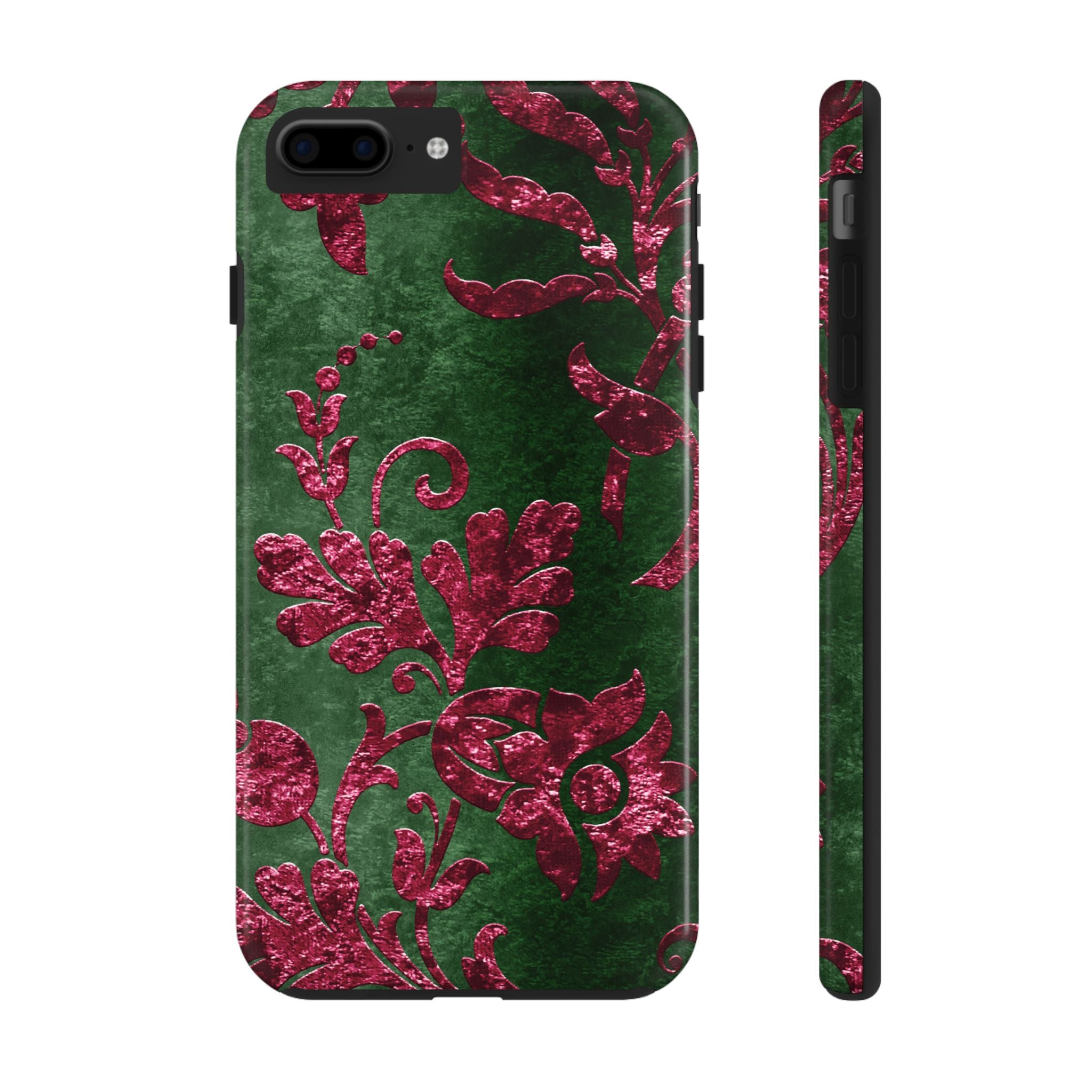 embossed-burgundy-velvet-tough-iphone-case-protective-iphone-cover-heavy-duty-iphone-case-rugged-phone-case-durable-smartphon