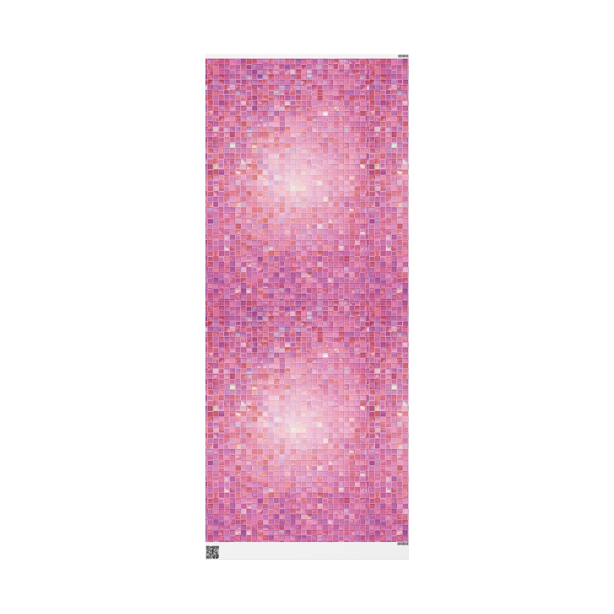 pastel-mosaic-wrapping-paper-pink-hologram-elegant-gift-wrap-for-special-occasions-birthdays-holidays-gift-wrap-wrapping-shee