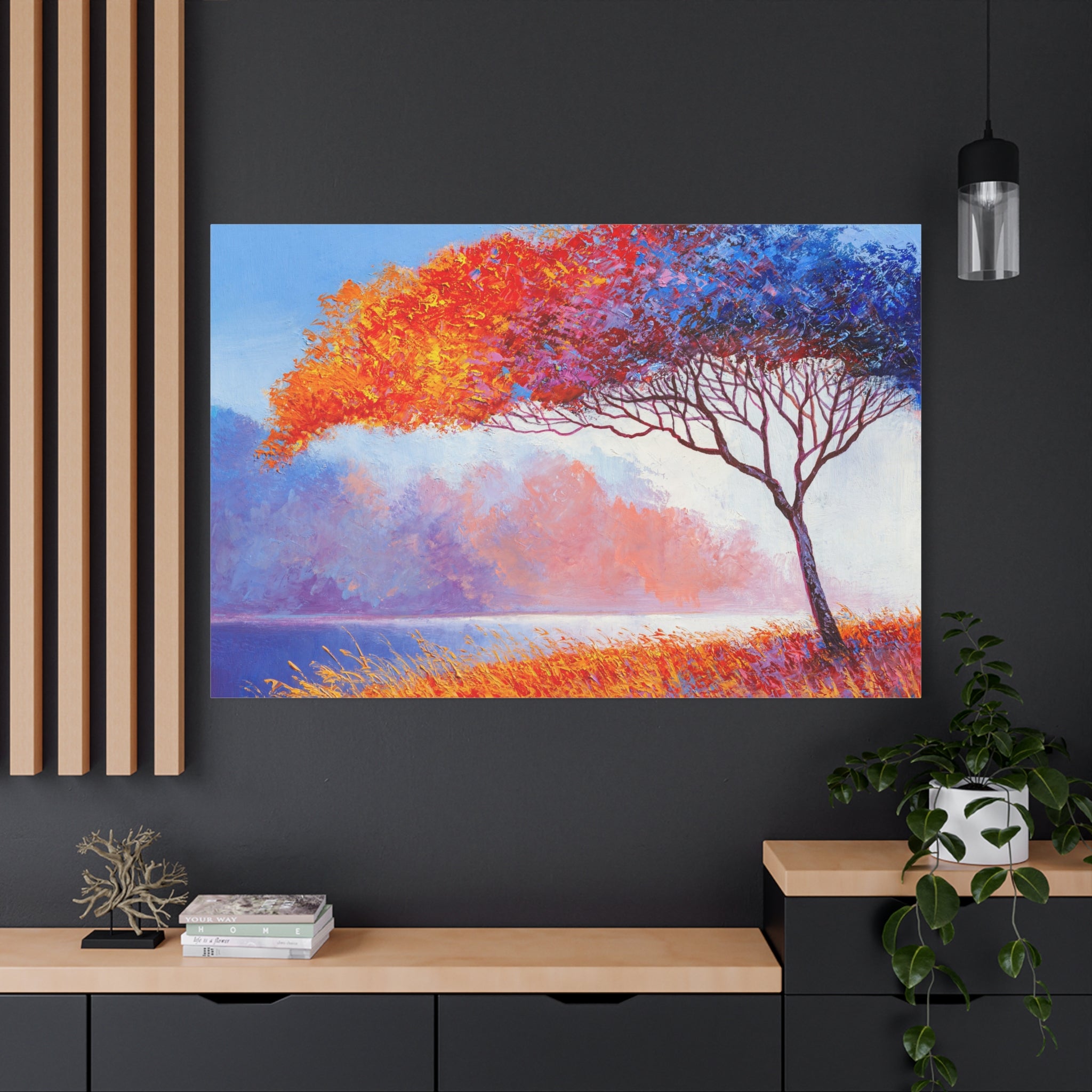 canvas-wall-art-fall-floral-brush-effect-tree-print-stretched-matte-canvas-home-decor-autumn-decor-gift-for-nature-lovers