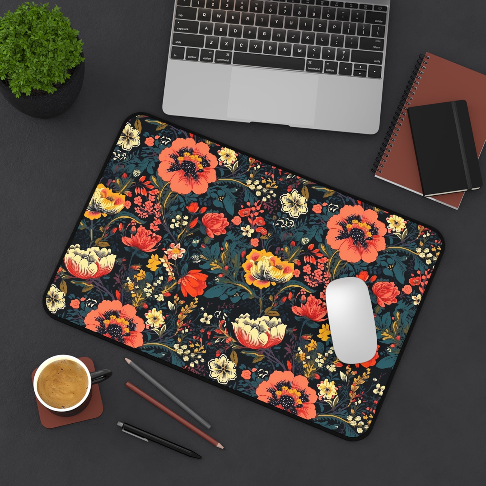 retro-colorful-cottagecore-desk-mat-floral-mouse-pad-farmhouse-style-office-decor-shabby-chic-workspace-decor-large-gaming-mo