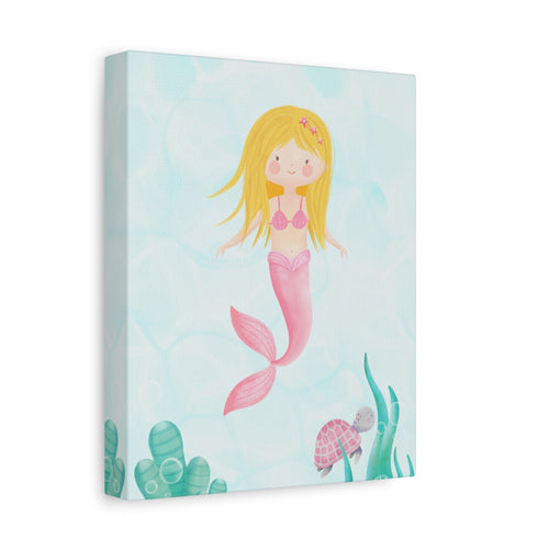 canvas-wall-art-cute-pink-mermaid-nursery-decor-pink-mermaid-print-nursery-art-cute-pink-mermaid-decoration-baby-nursery-merm