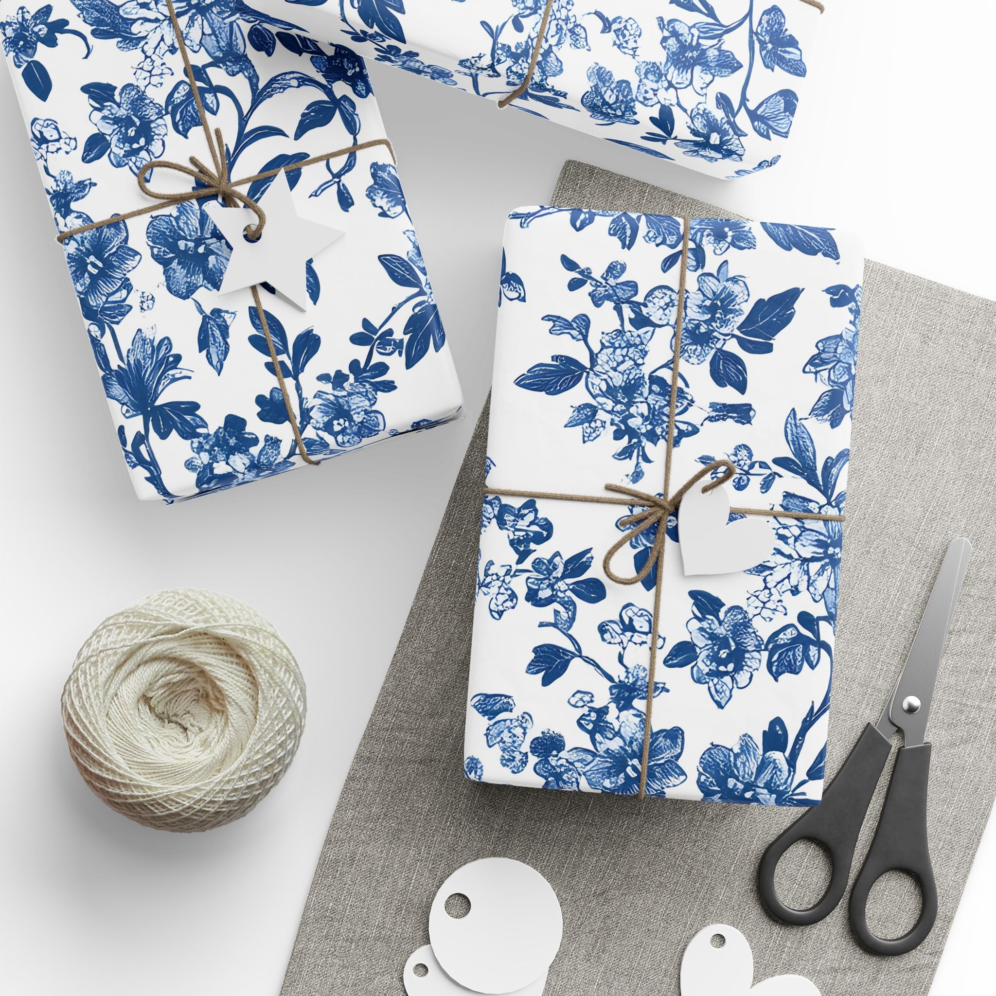 wrapping-papers-blue-french-toile-floral-elegant-gift-wrap-holiday-gift-wrap-birthday-wrapping-paper-wedding-gift-wrap-christ
