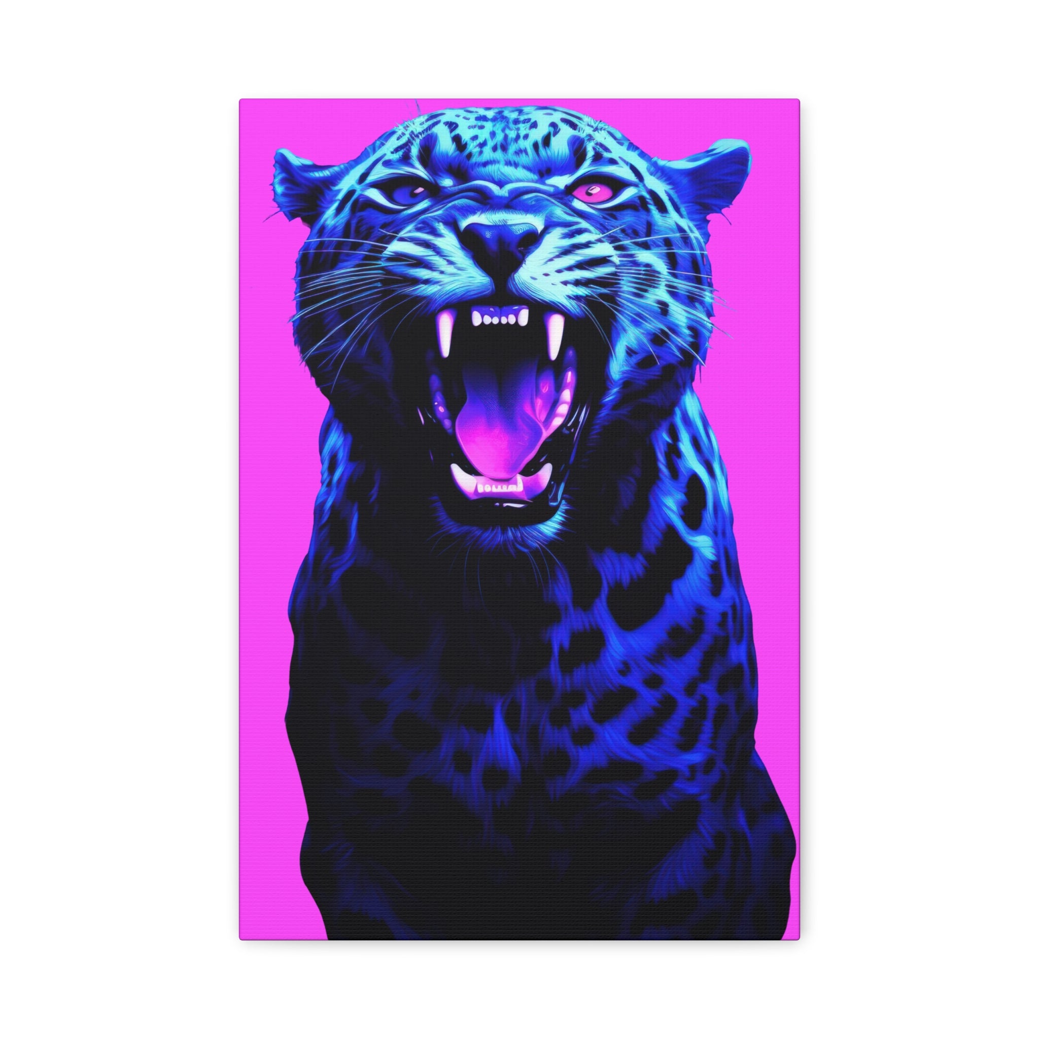 canvas-print-neon-leopard-wall-art-vaporwave-home-decor-stretched-matte-canvas-living-room-decor