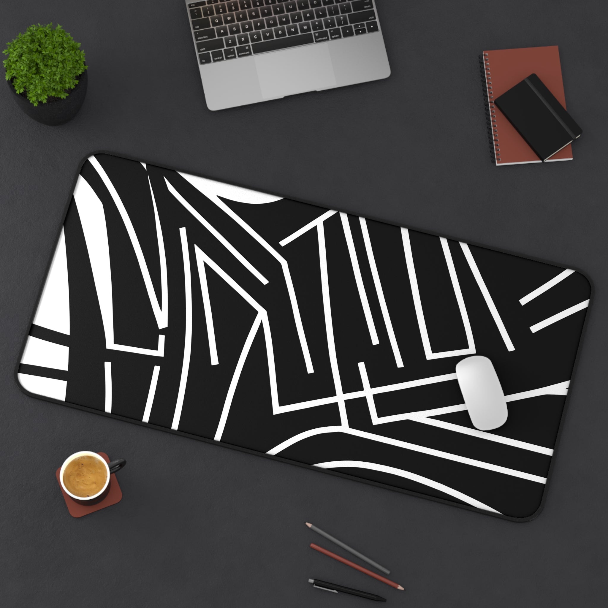 abstract-lines-monochrome-mouse-pad-abstract-art-desk-mat-sleek-black-and-white-desk-pad-minimalist-mouse-pad-aesthetic