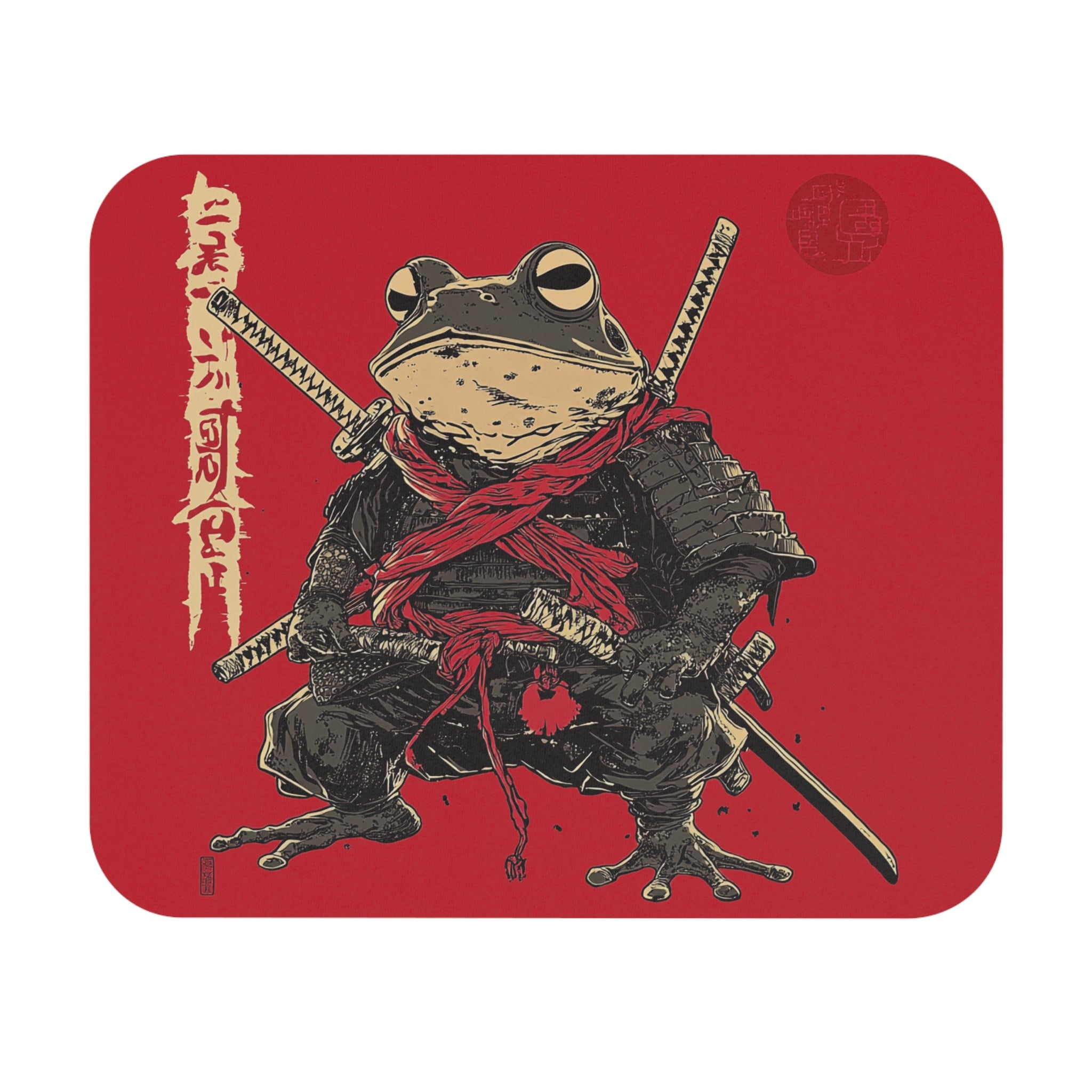 retro-vintage-ninja-frog-mouse-pad-red-sun-japanese-samurai-frog-design-ninja-warrior-red-small-mouse-pad