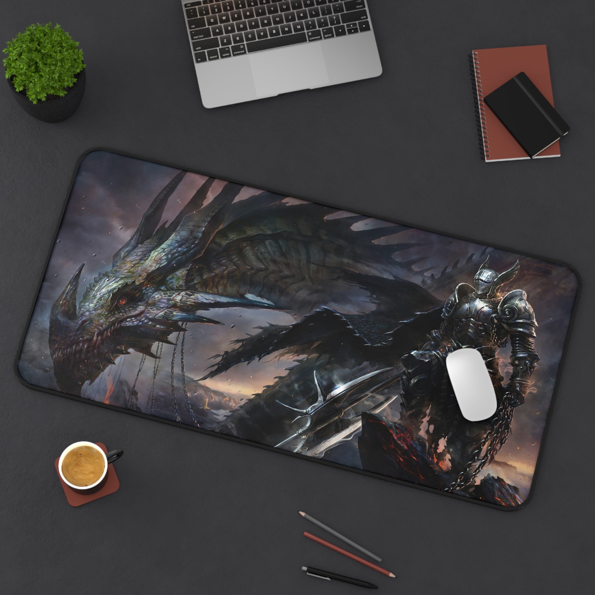fantasy-dragon-with-knight-mouse-pad-large-desk-pad-for-gaming-and-work-colorful-anime-dragon-desk-mat-non-slip-desk-mat-for-