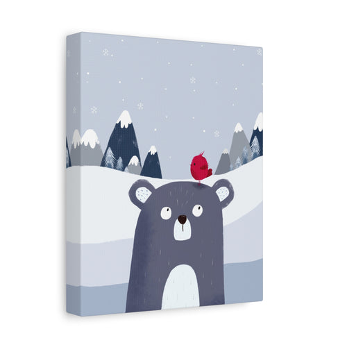 canvas-wall-art-cute-bear-nursery-decor-baby-bear-print-stretched-canvas-nursery-art-cute-bear-decoration-baby-nursery-cute-a