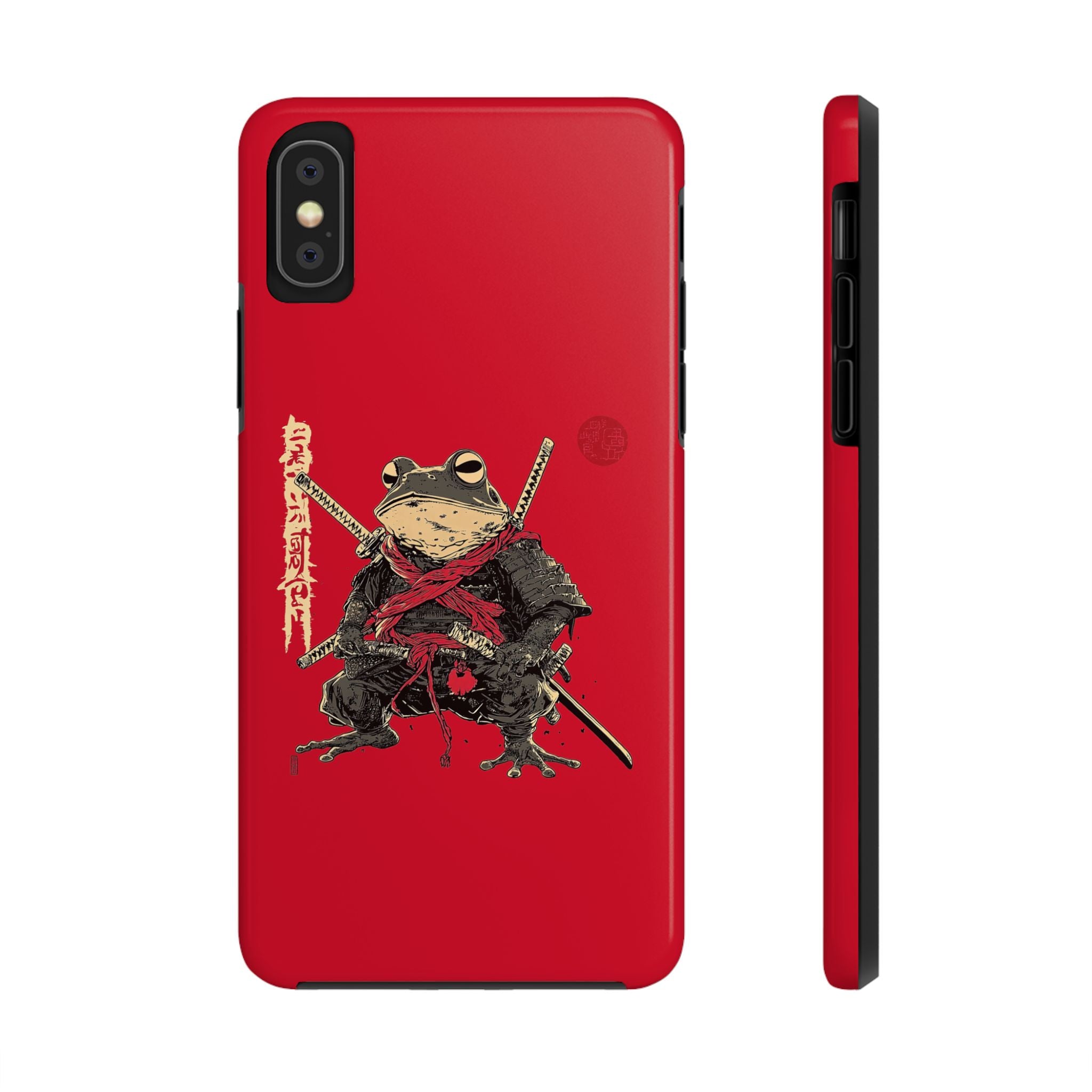 retro-vintage-ninja-frog-iphone-tough-case-red-sun-japanese-samurai-frog-design-stylish-tough-protector-red-iphone-case