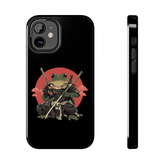 retro-vintage-ninja-frog-iphone-tough-case-red-sun-japanese-samurai-frog-design-ninja-warrior-black-iphone-hard-cover