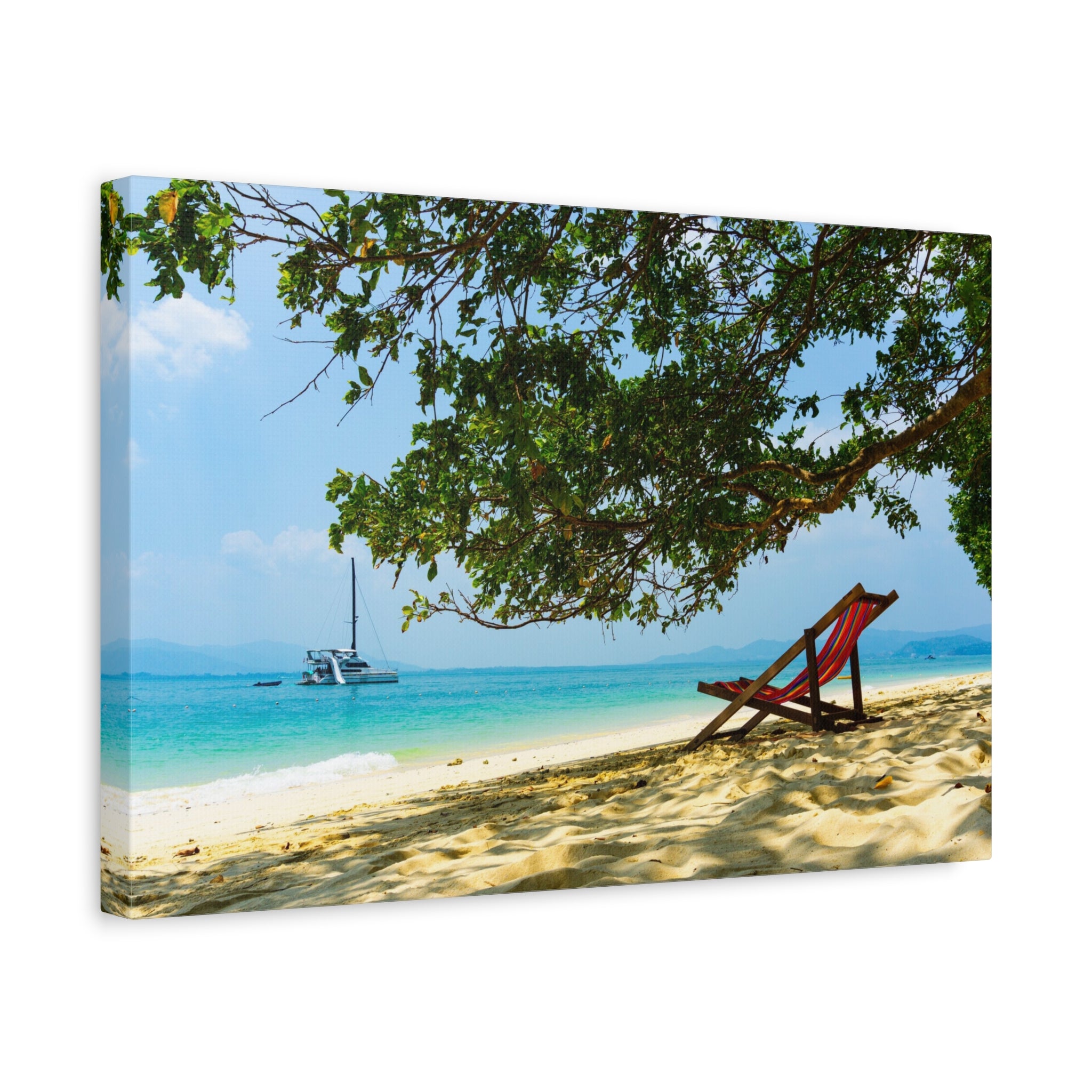 canvas-print-beach-scene-wall-art-coastal-decor-ocean-view-stretched-matte-canvas-print-home-decoration-beach-chairs-tropical