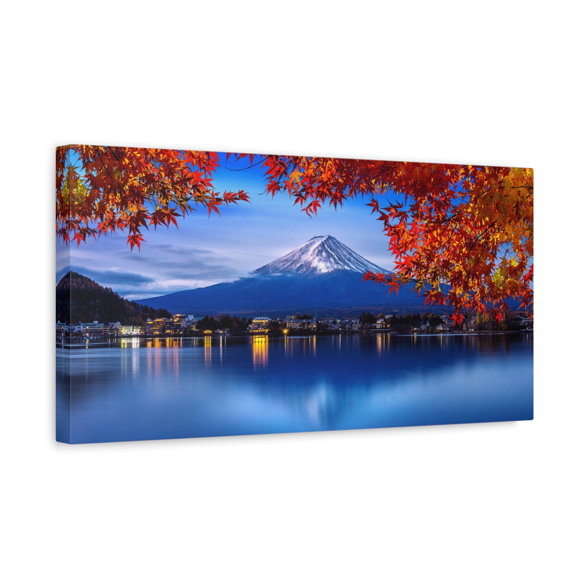 mount-fuji-canvas-wall-art-japan-nature-park-autumn-lake-print-matte-stretched-canvas-home-decor-gift-room-decor-japanese