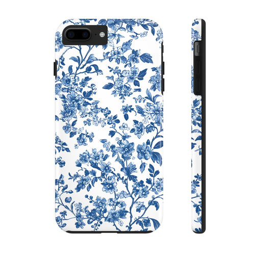 french-toile-floral-tough-iphone-case-blue-iphone-cover-protective-iphone-case-hard-shell-iphone-case-vintage-design-phone-ca