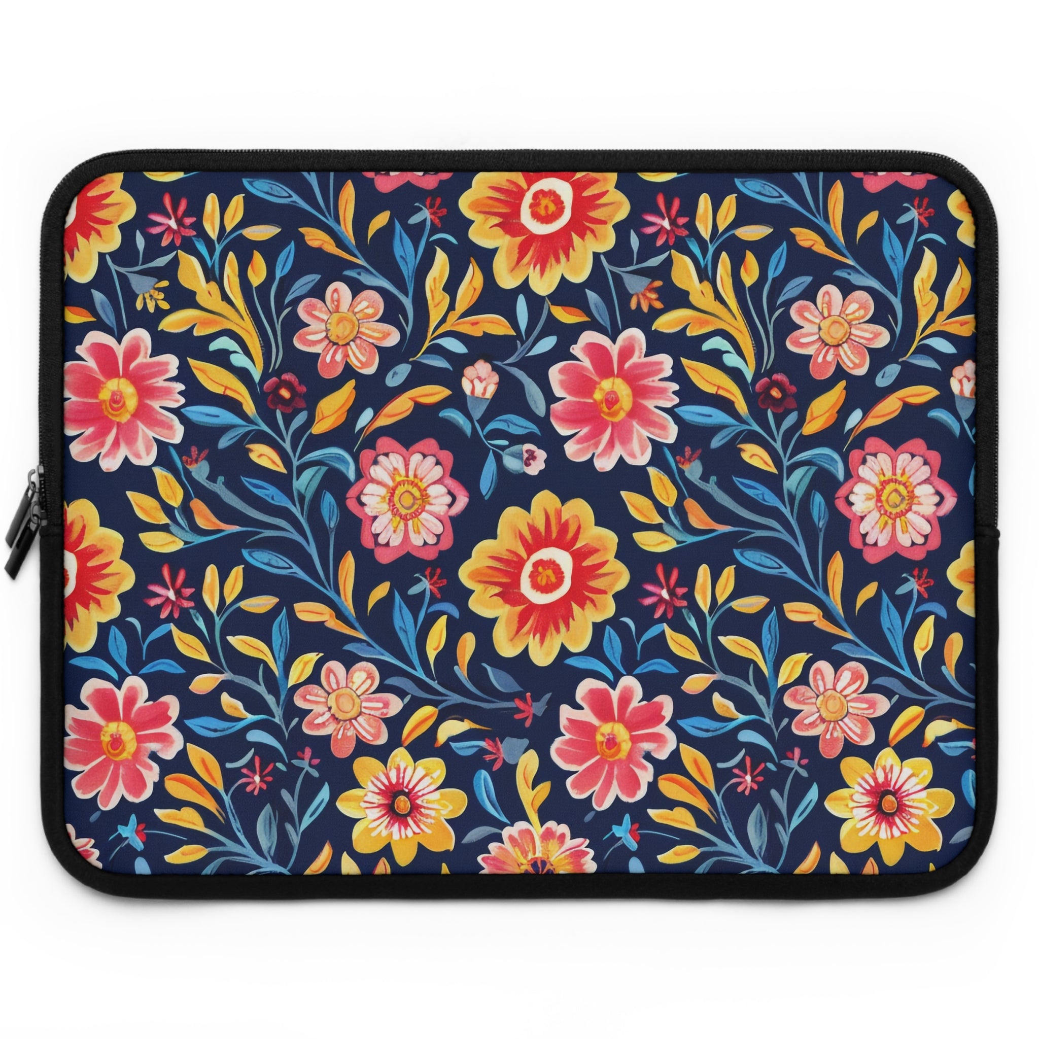aesthetic-floral-laptop-sleeve-protective-cover-for-tech-yellow-blue-design-macbook-air-15-sleeve-floral-computer-bag-tablet-