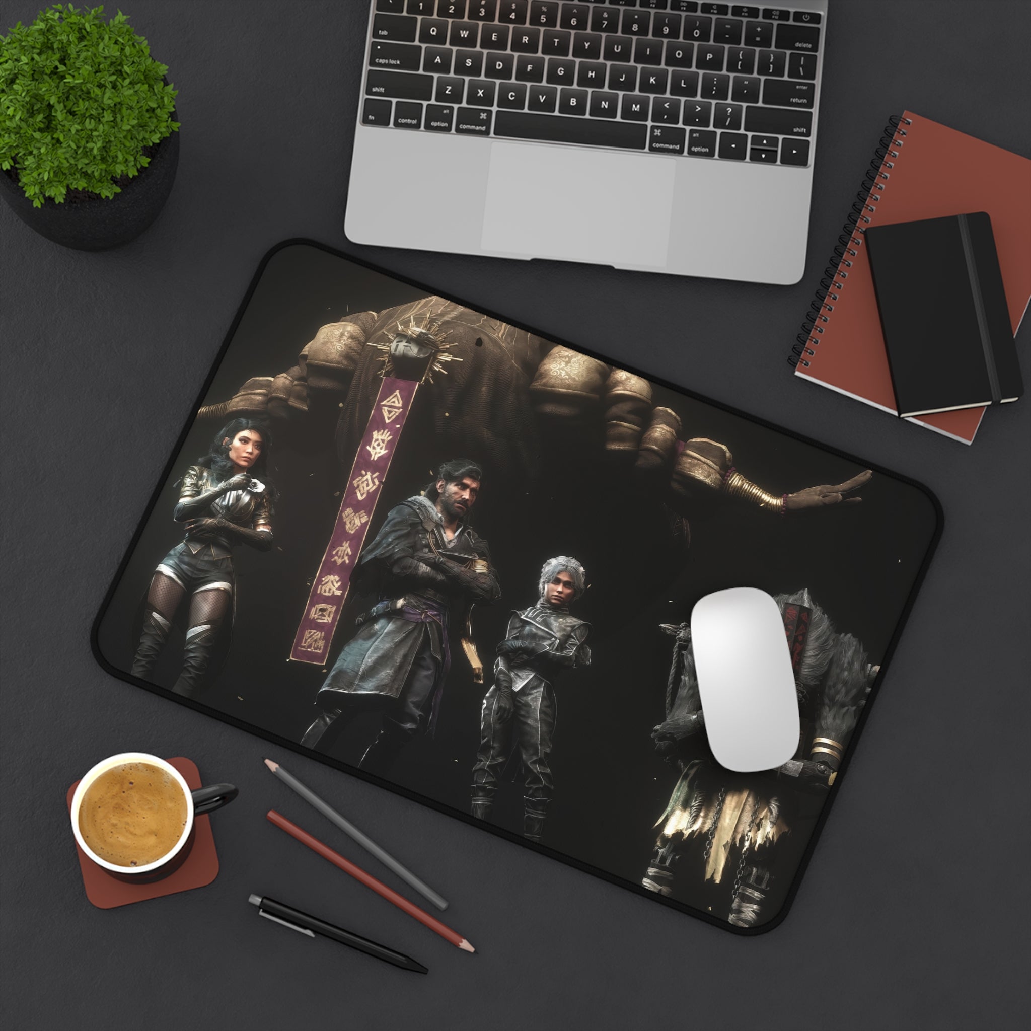 Clair Obscur Expedition 33 Characters Gaming Mouse Pad - XL Desk Mat - Gustave Art - Extended Desk Pad - Fantasy RPG Gamer Setup