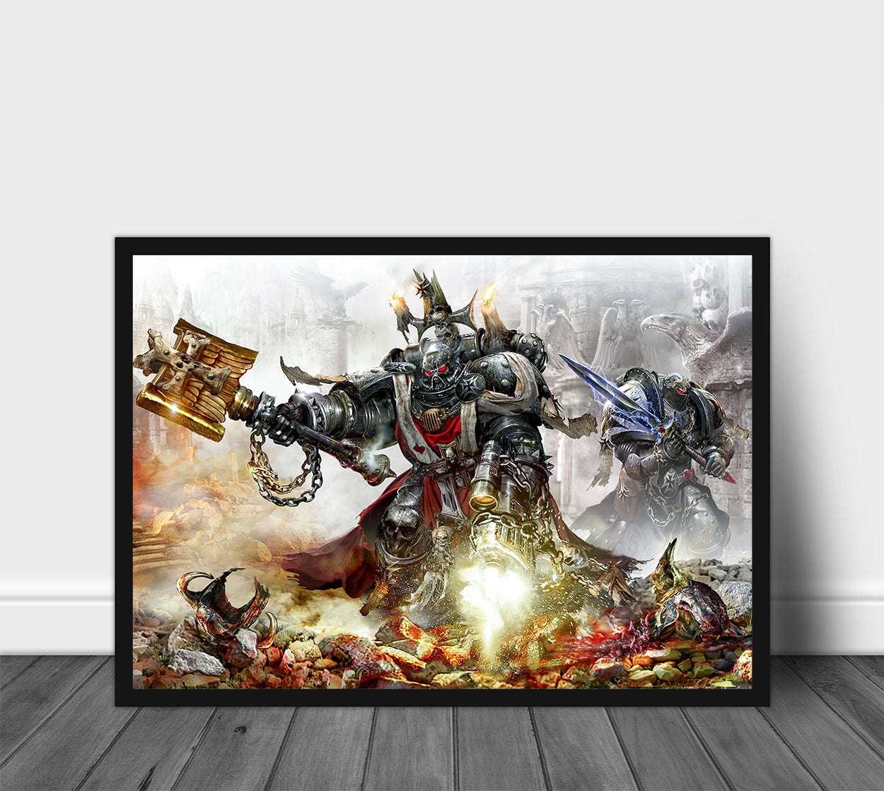 Warhammer 40K Imperial Guard Poster Print — Rolled Wall Art for Gamers & Collectors, Space Marine Wall Art, Gaming Room Decor