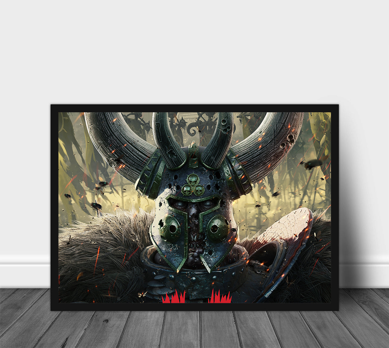Warhammer Vermintide 2 Chaos Warlord Poster Print — Rolled Wall Art for Gamers & Collectors, Space Marine Wall Art, Gaming Room Decor