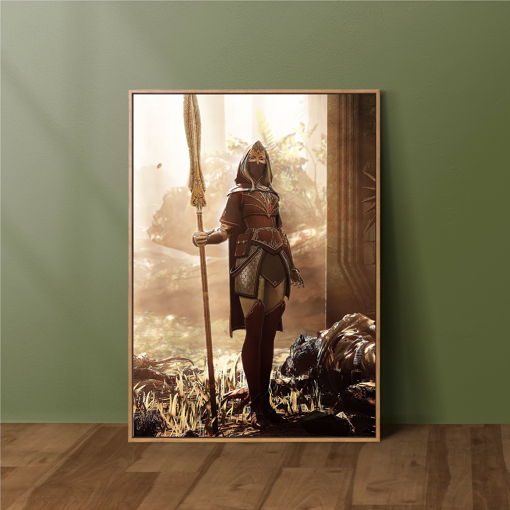 Warhammer 40K Vermintide 2 Kerillian Handmaiden Poster Print — Rolled Wall Art for Gamers & Collectors, Space Marine Wall Art, Gaming Room Decor